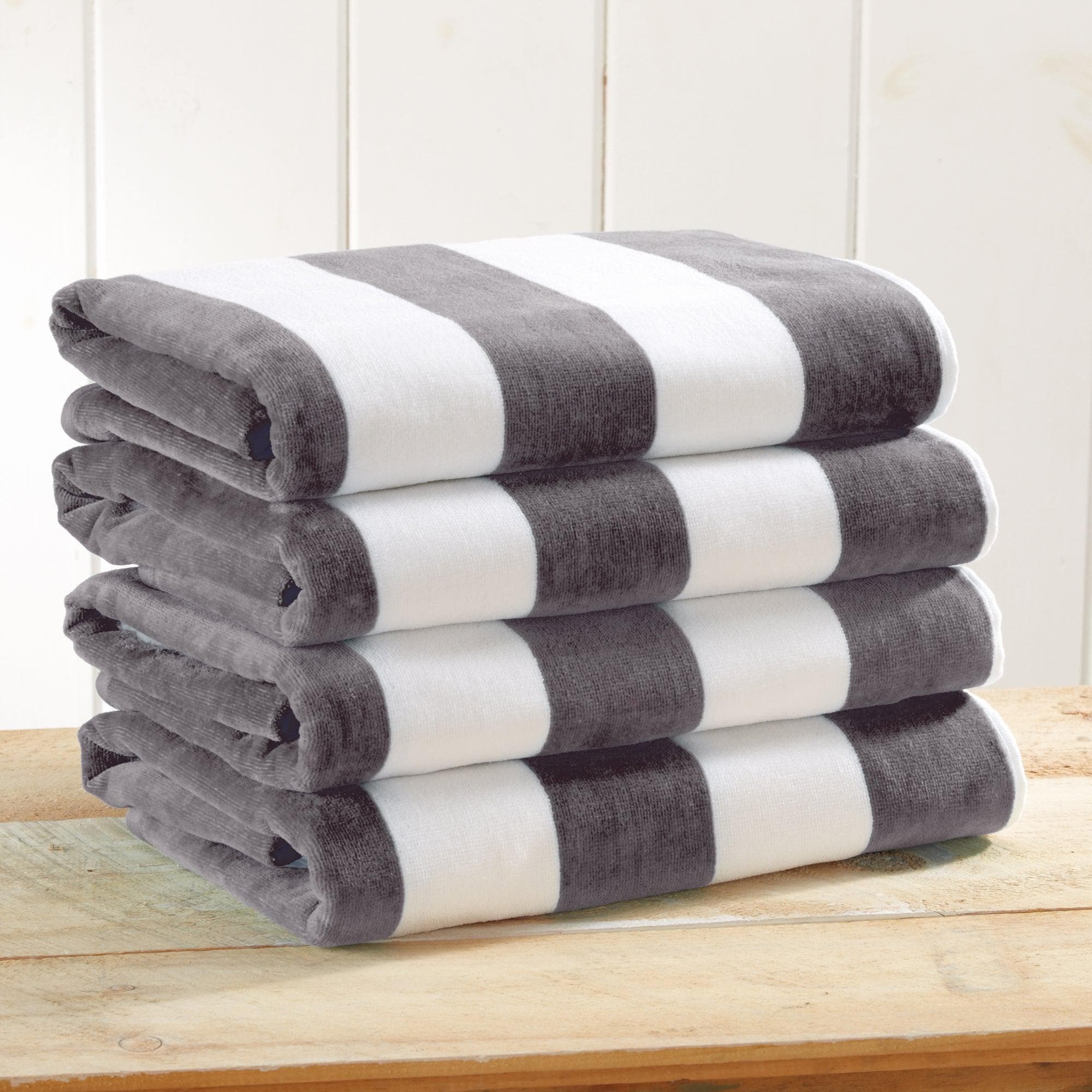 Cotton Velour Cabana Stripe Beach Towel - Novia Collection - Image 5