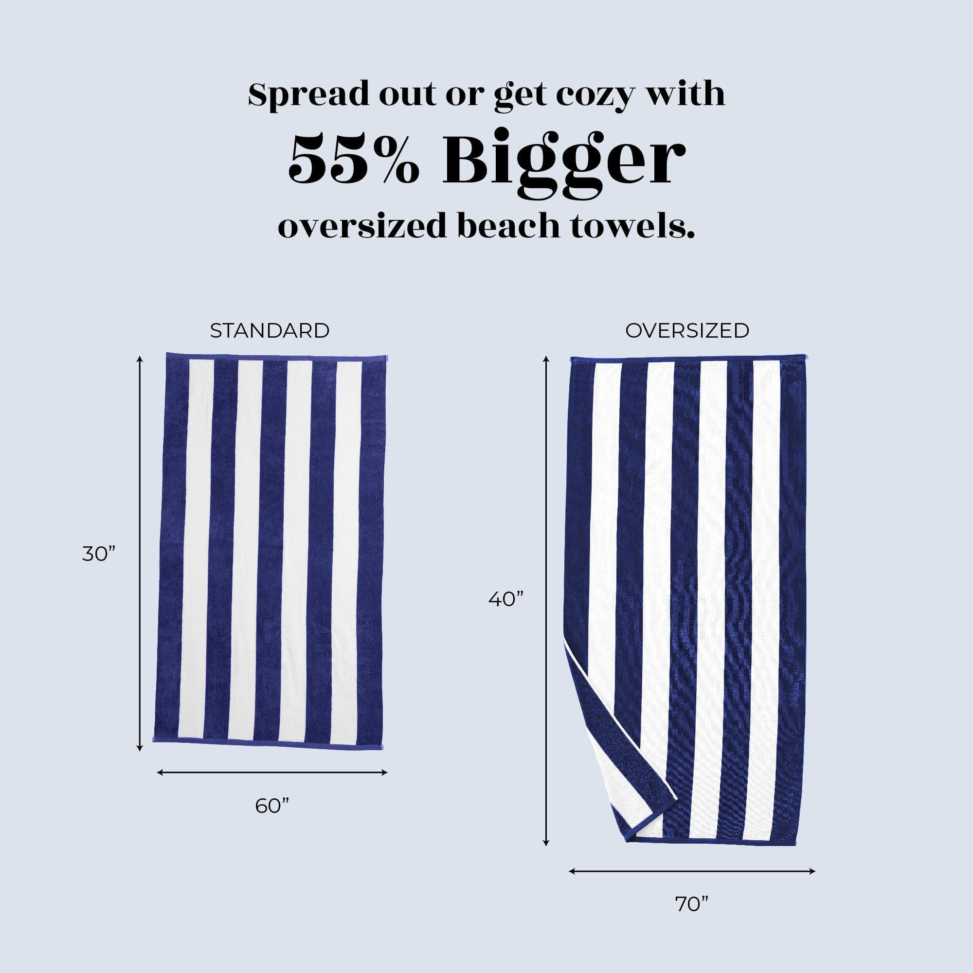 Cotton Velour Cabana Stripe Beach Towel - Novia Collection - Image 53
