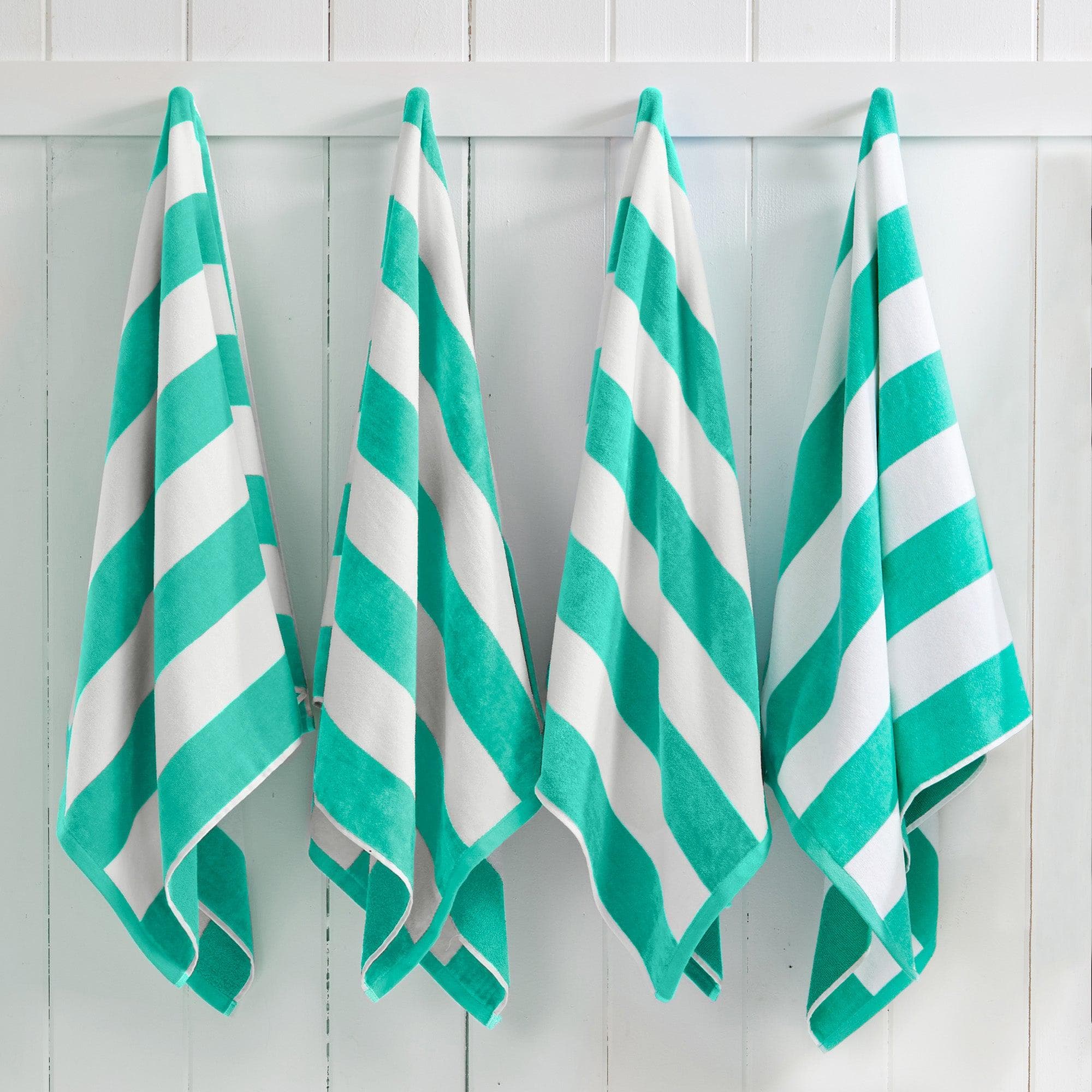 Cotton Velour Cabana Stripe Beach Towel - Novia Collection - Image 61