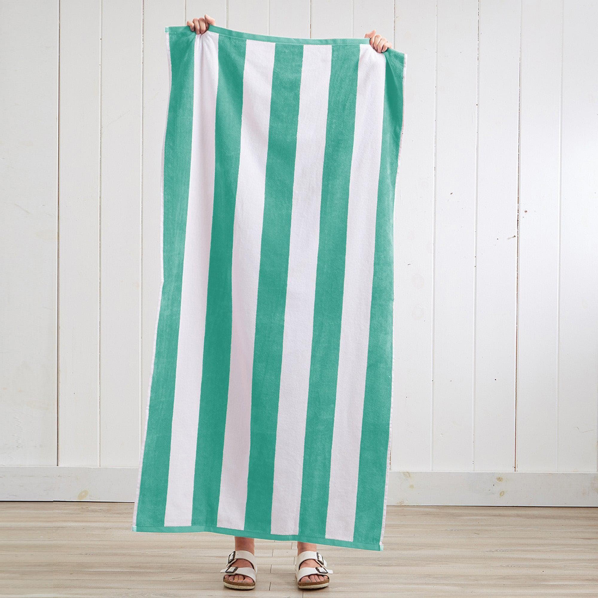 Cotton Velour Cabana Stripe Beach Towel - Novia Collection - Image 68