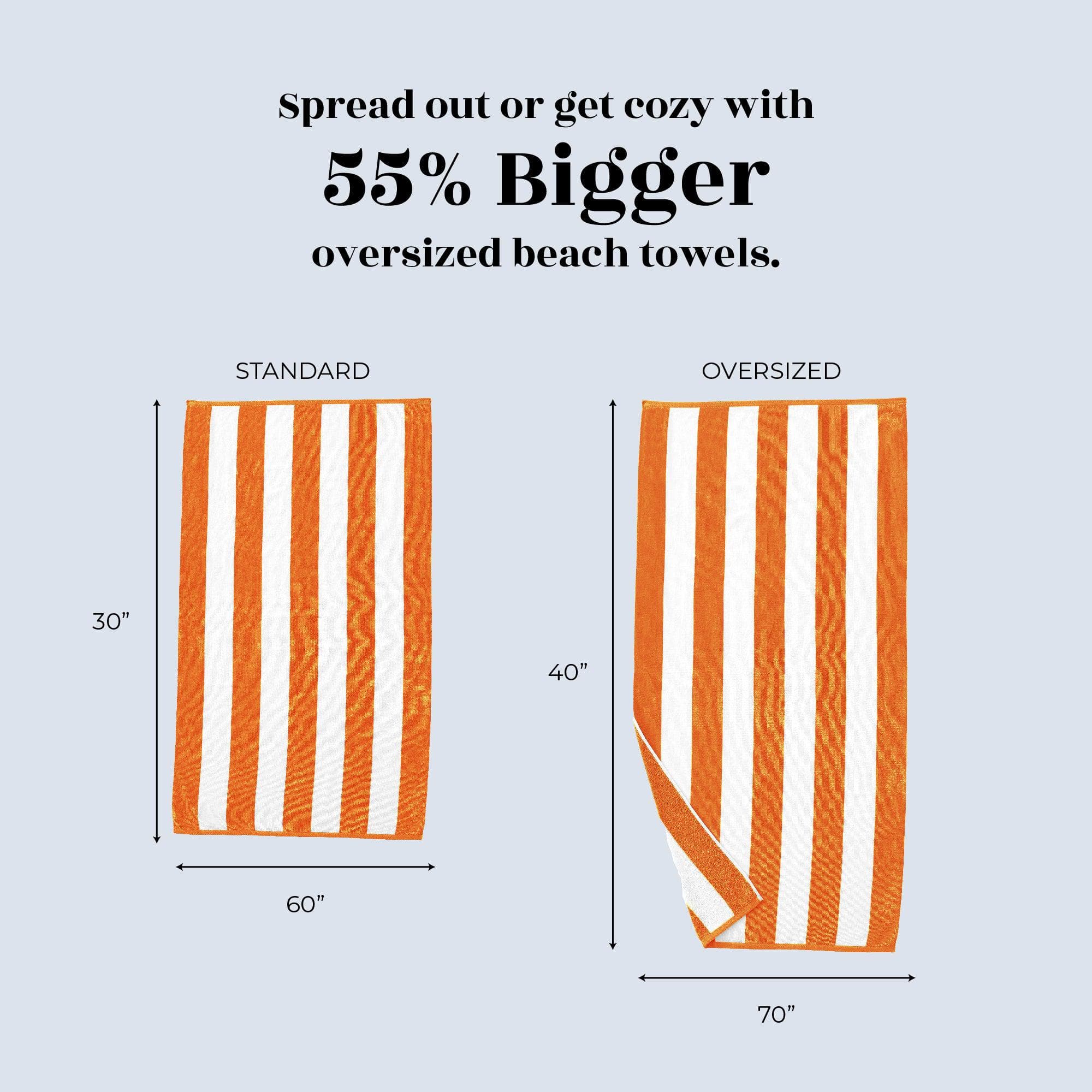 Cotton Velour Cabana Stripe Beach Towel - Novia Collection - Image 89