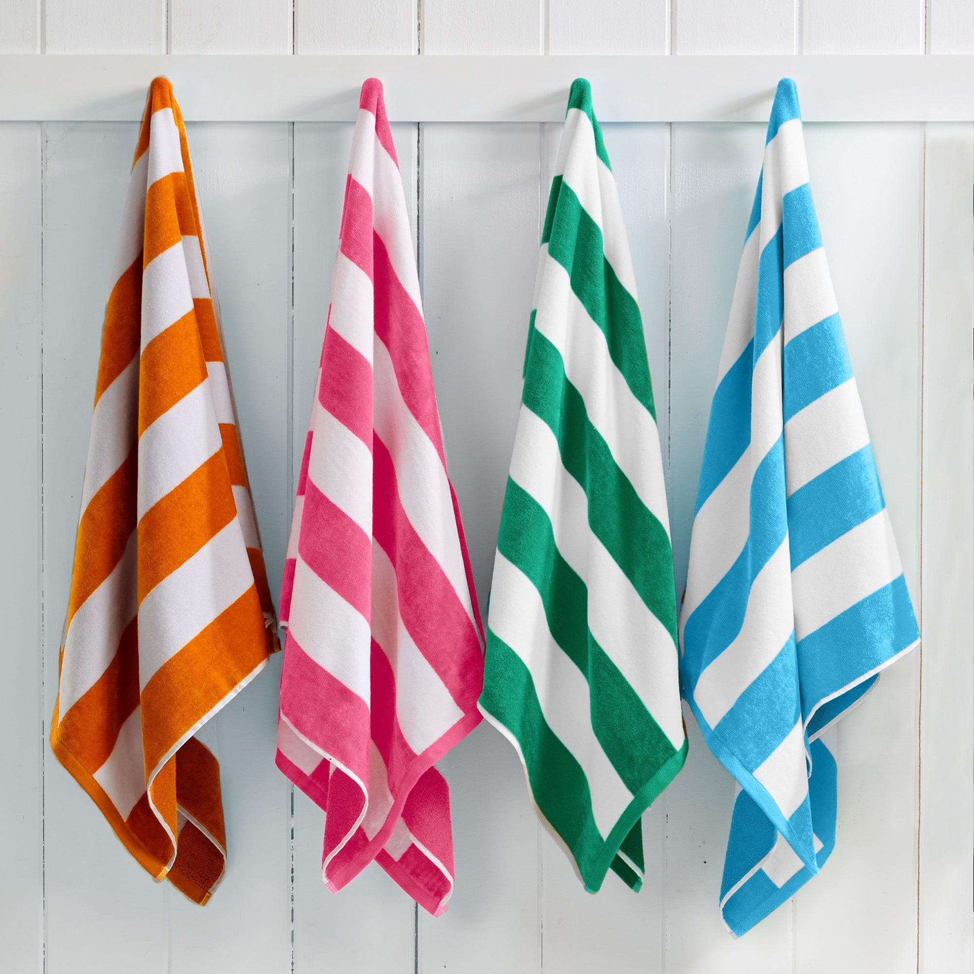 Cotton Velour Cabana Stripe Beach Towel - Novia Collection - Image 91
