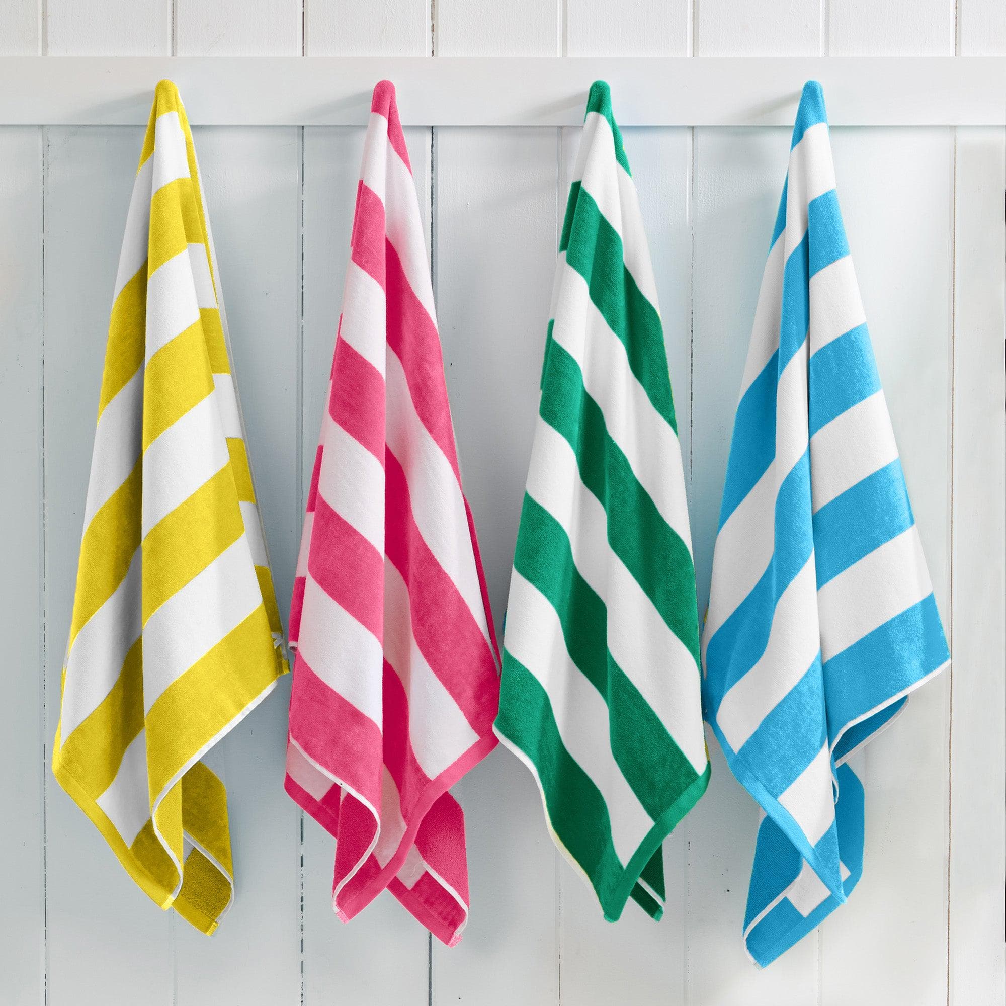 Cotton Velour Cabana Stripe Beach Towel - Novia Collection - Image 95