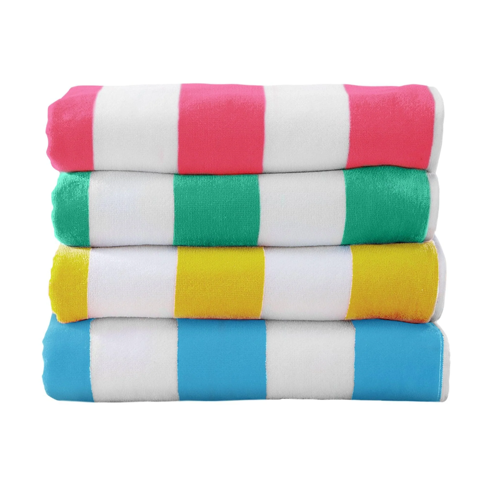 Cotton Velour Cabana Stripe Beach Towel - Novia Collection - Image 97