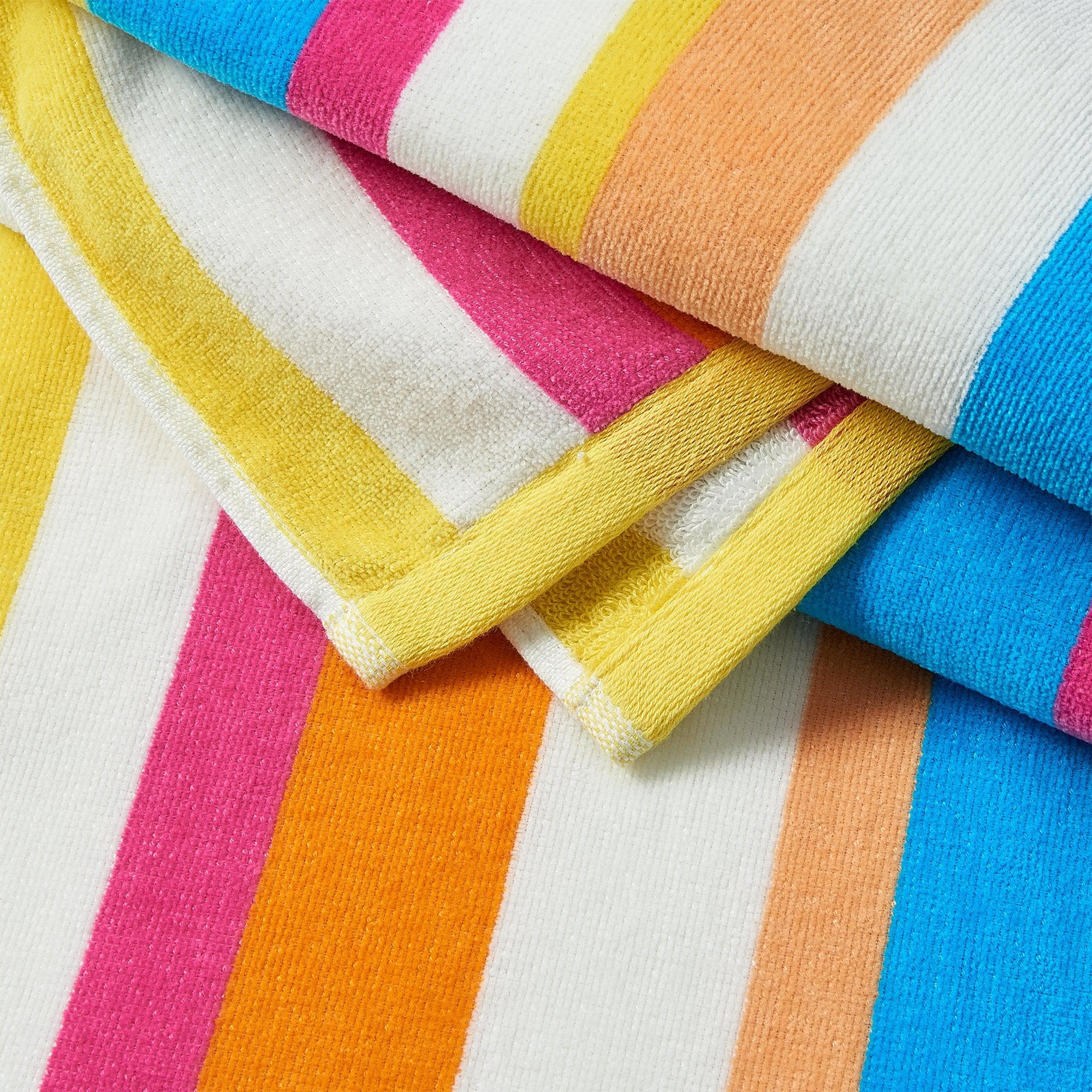 Cotton Velour Cabana Stripe Beach Towel - Novia Collection - Image 99