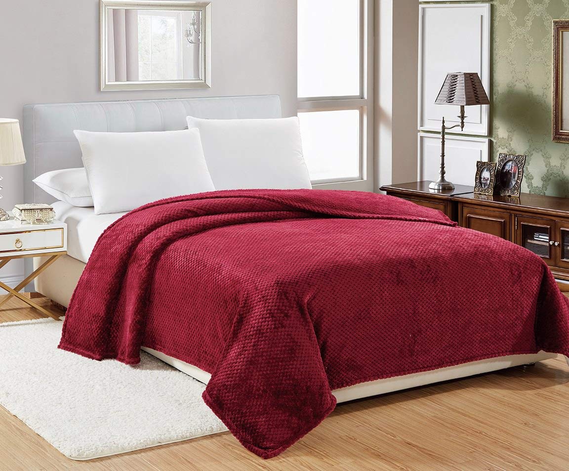Decor&More Home Essentials Popcorn Textured Microplush Blanket - Image 3