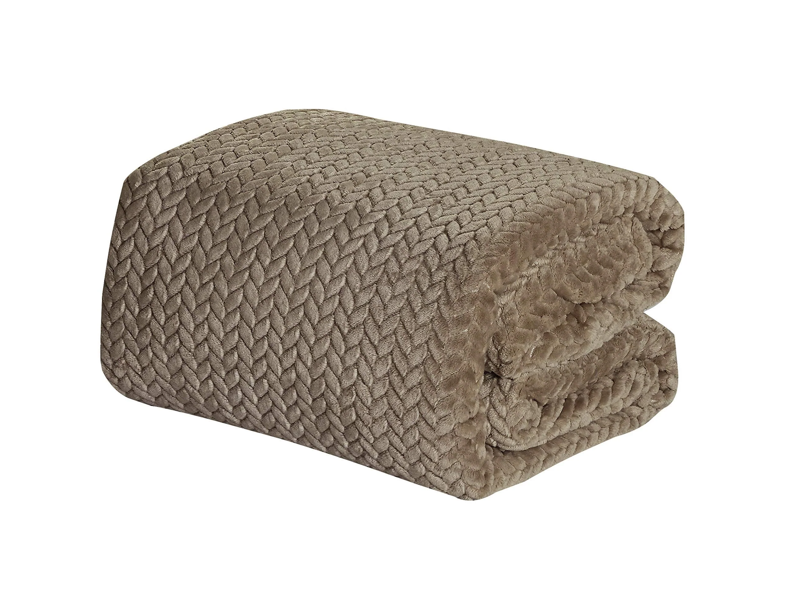 Decor&More HomeEssentials Extra Heavy and Plush Chevron Braided Microplush Jacquard Blanket - Image 18