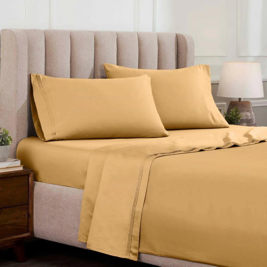 Egyptian Cotton Sateen Sheet Set 1500 Thread Count