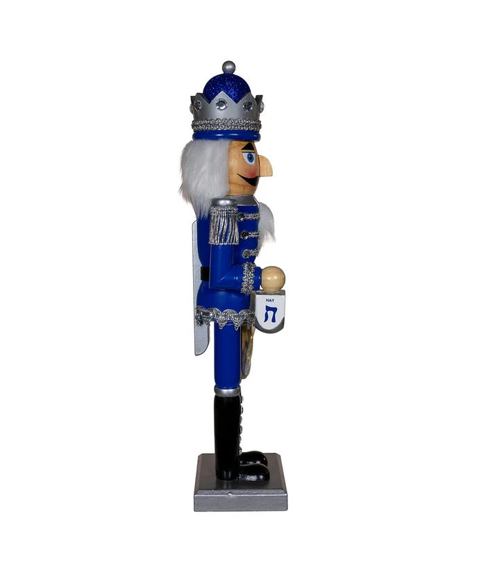 Elegant 15-Inch Hanukkah Nutcracker - Image 2