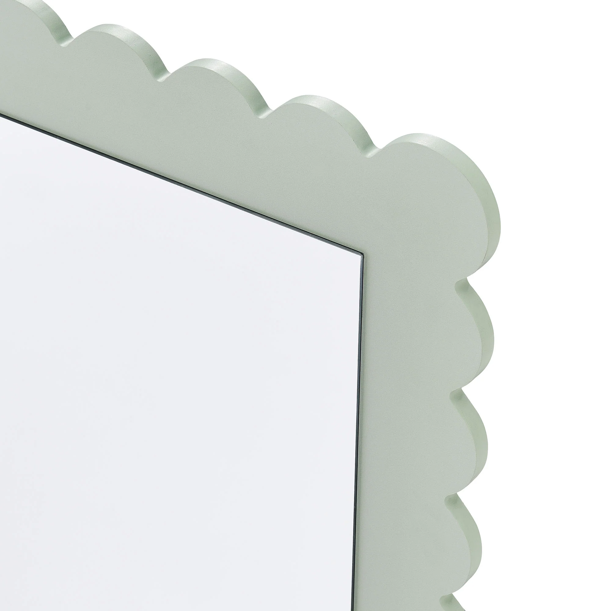 Emmeline Scalloped Rectangle Floor Mirror by Modway - Image 11