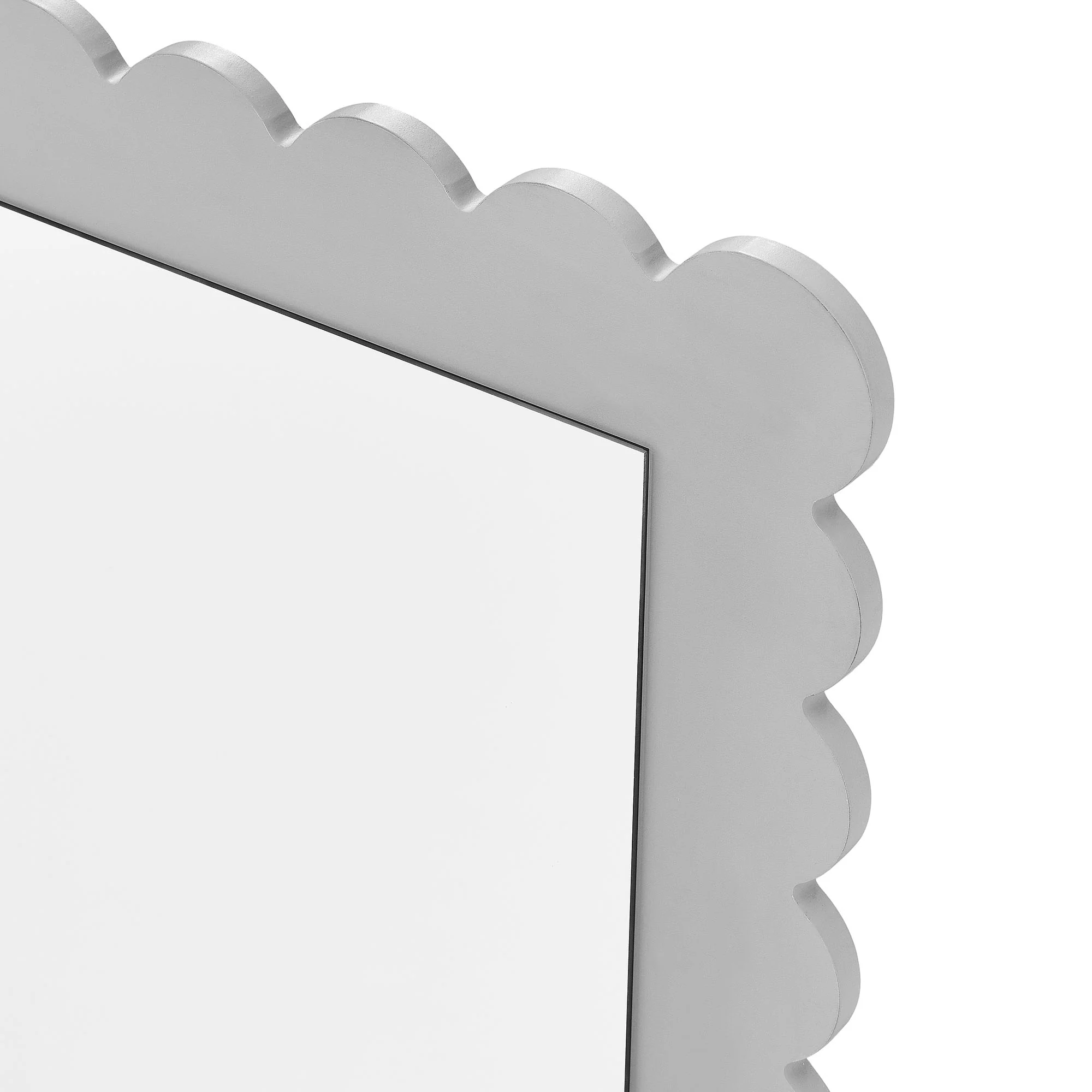 Emmeline Scalloped Rectangle Wall Mirror by Modway - Image 6
