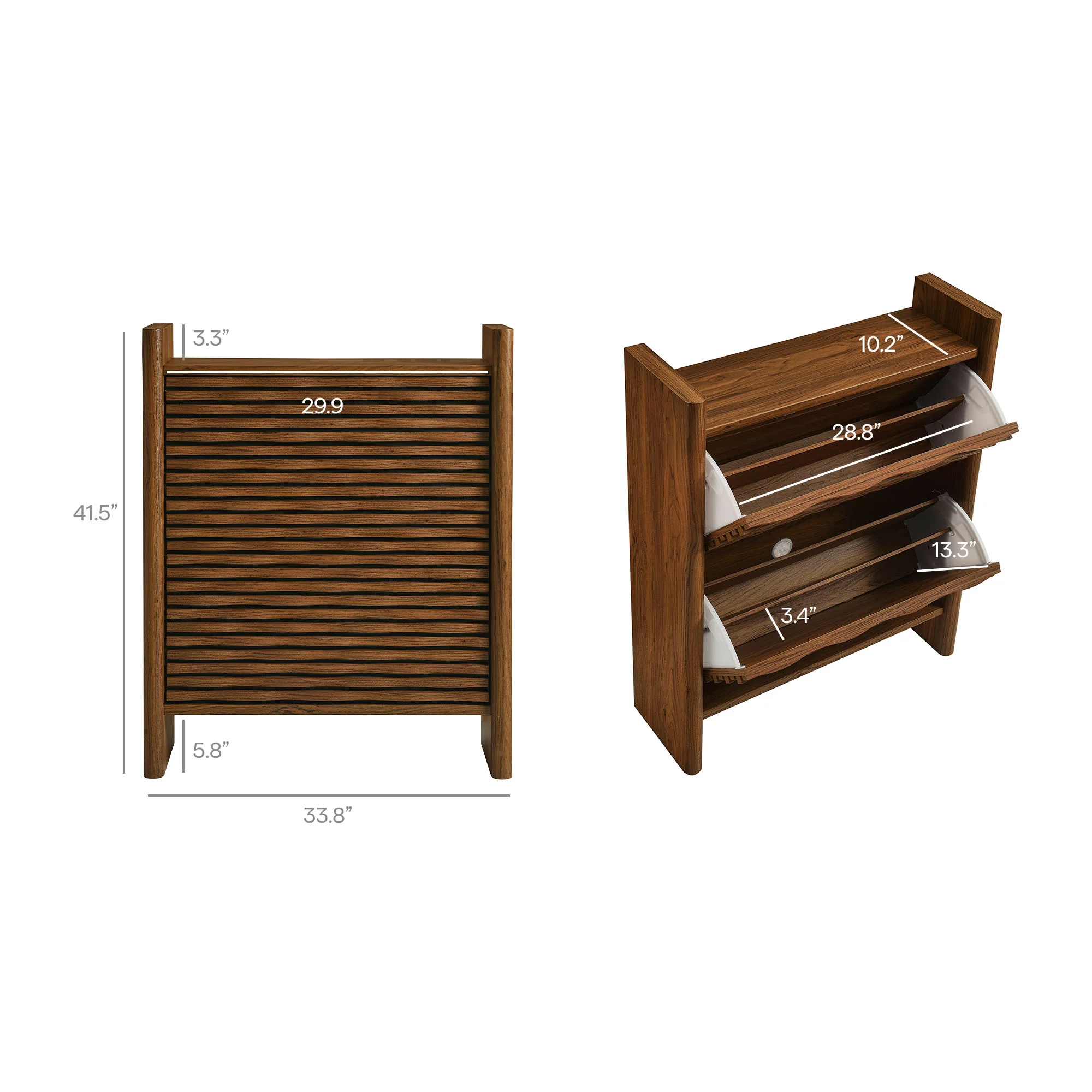 Emric Wave Shoe Cabinet by Modway - Image 3
