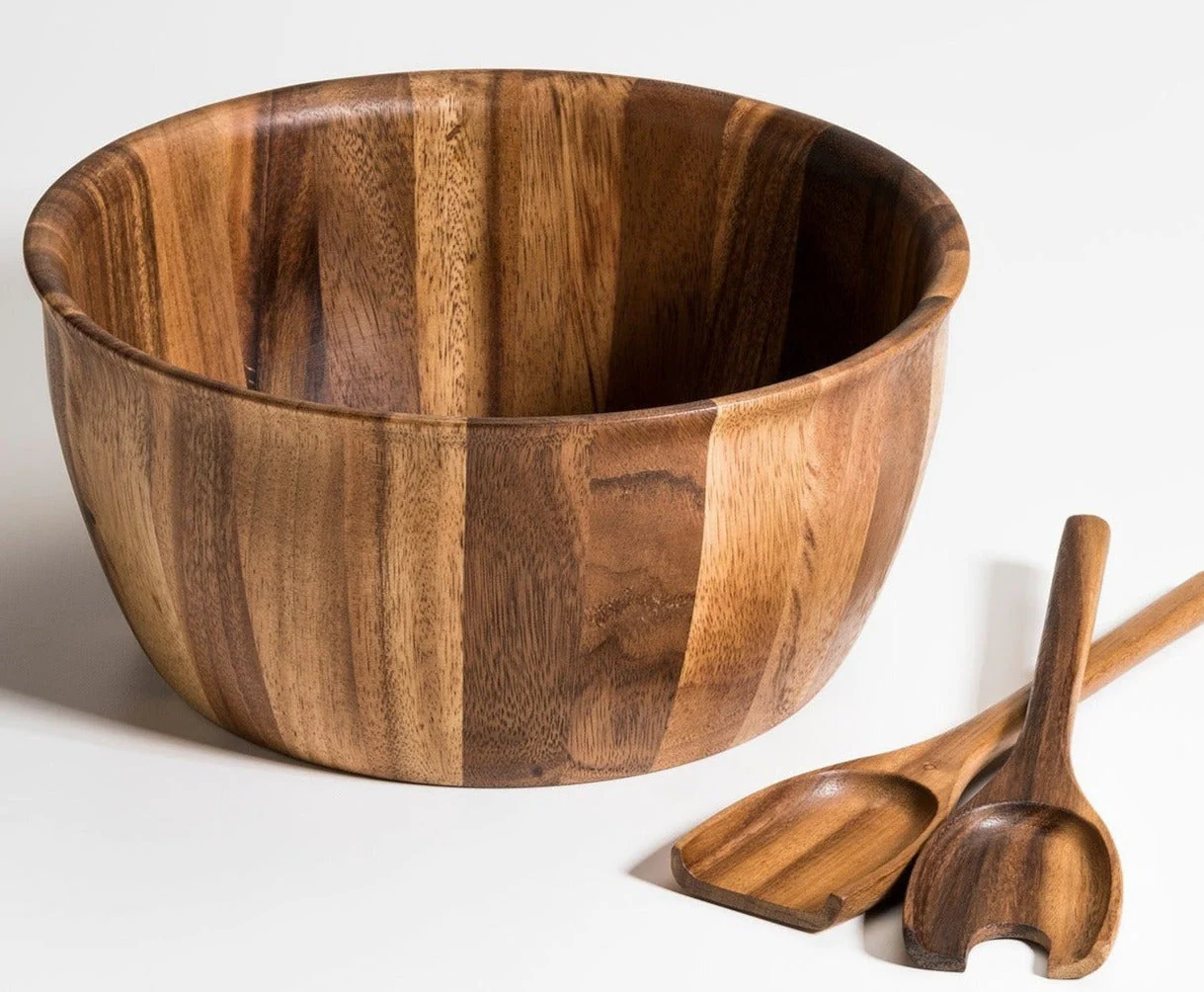 Extra Large Salad Bowl with Servers - 335C3 - Image 2