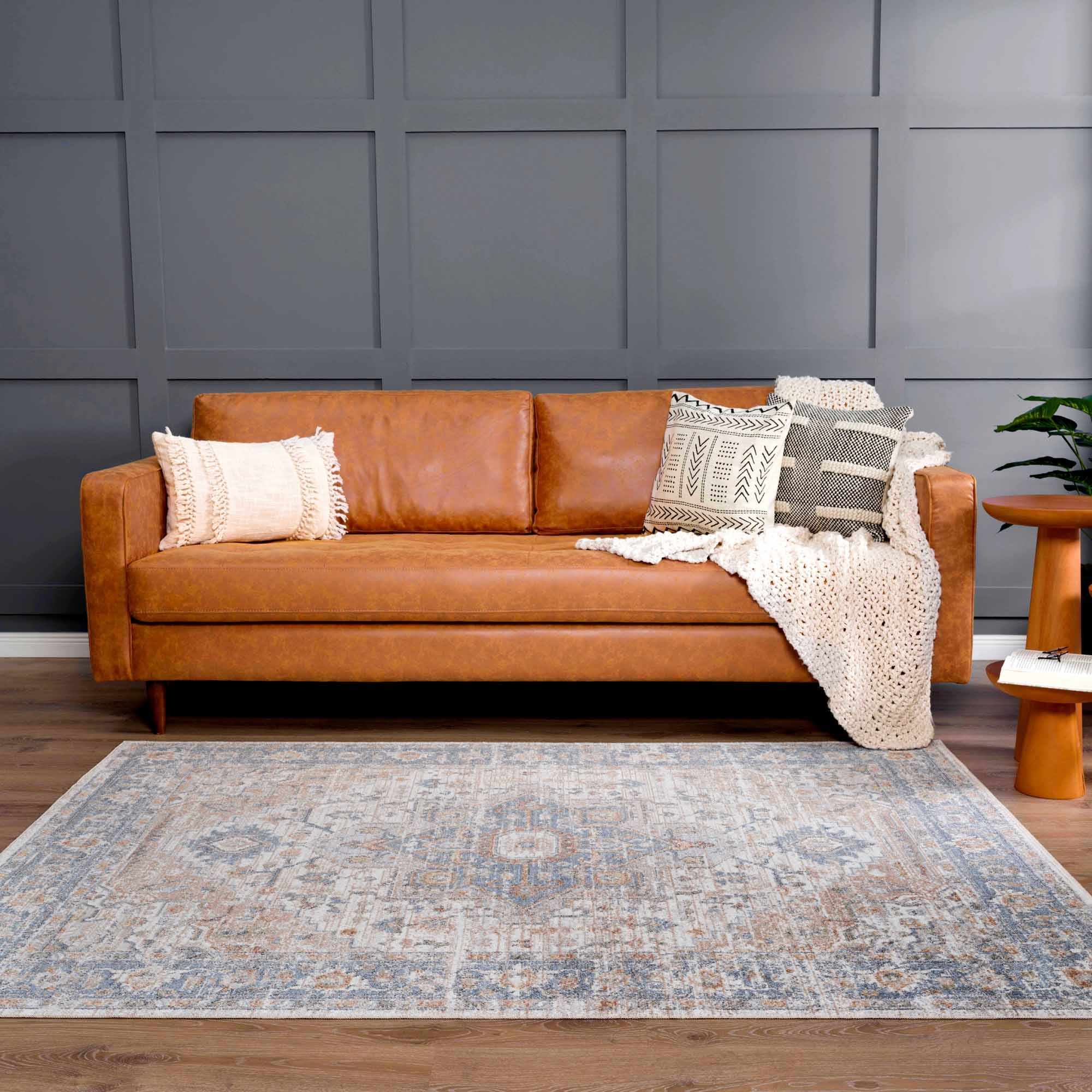 Ezri Flat Pile Washable Rug - Image 4