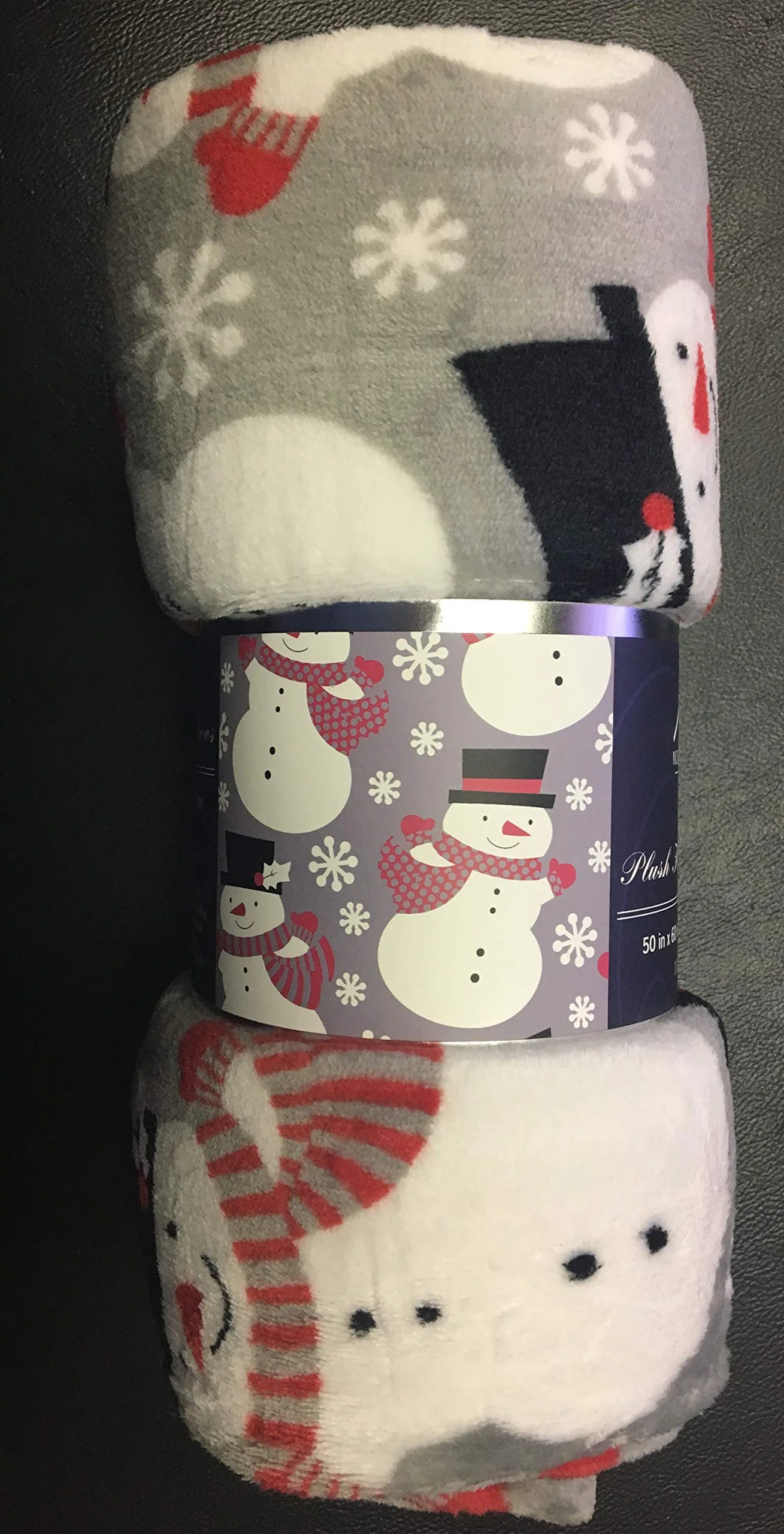 Faith, Hope, Love Home Décor Santa'S Little Helper Collection Festive And Cuddly Holiday Microplush Throw Blanket (50" X 60") - Winter Snowman - Image 4
