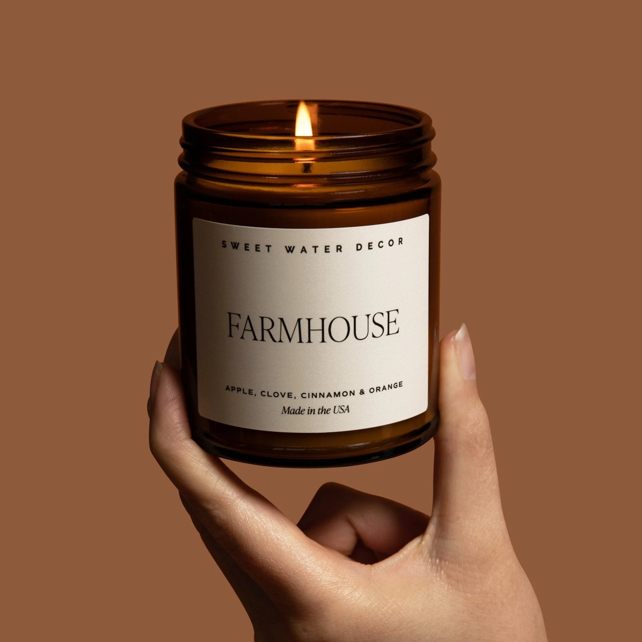 Farmhouse Soy Candle - Amber Jar - 9 oz - Image 9