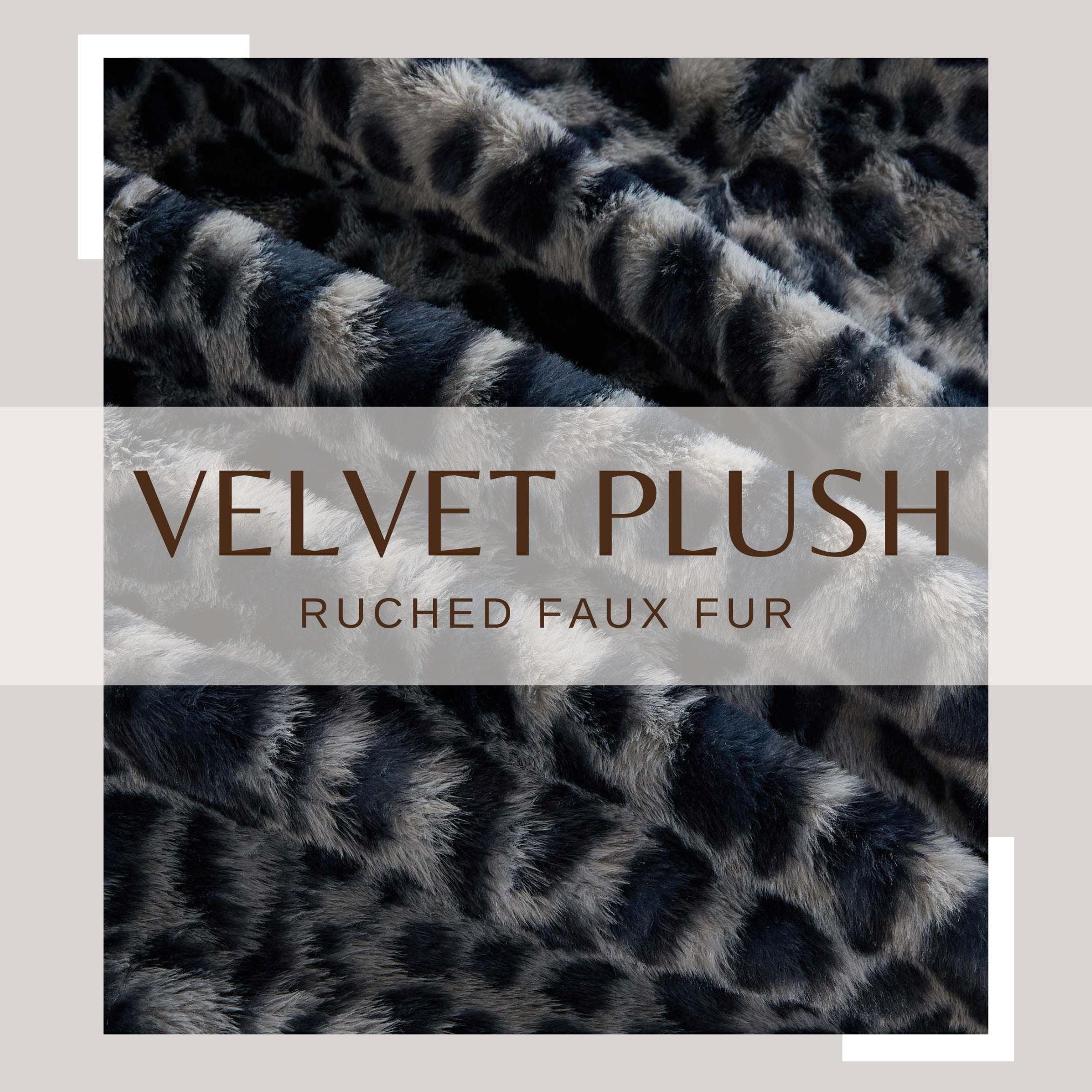 Faux Fur Printed Throw Blanket - Aaliyah Collection - Image 4