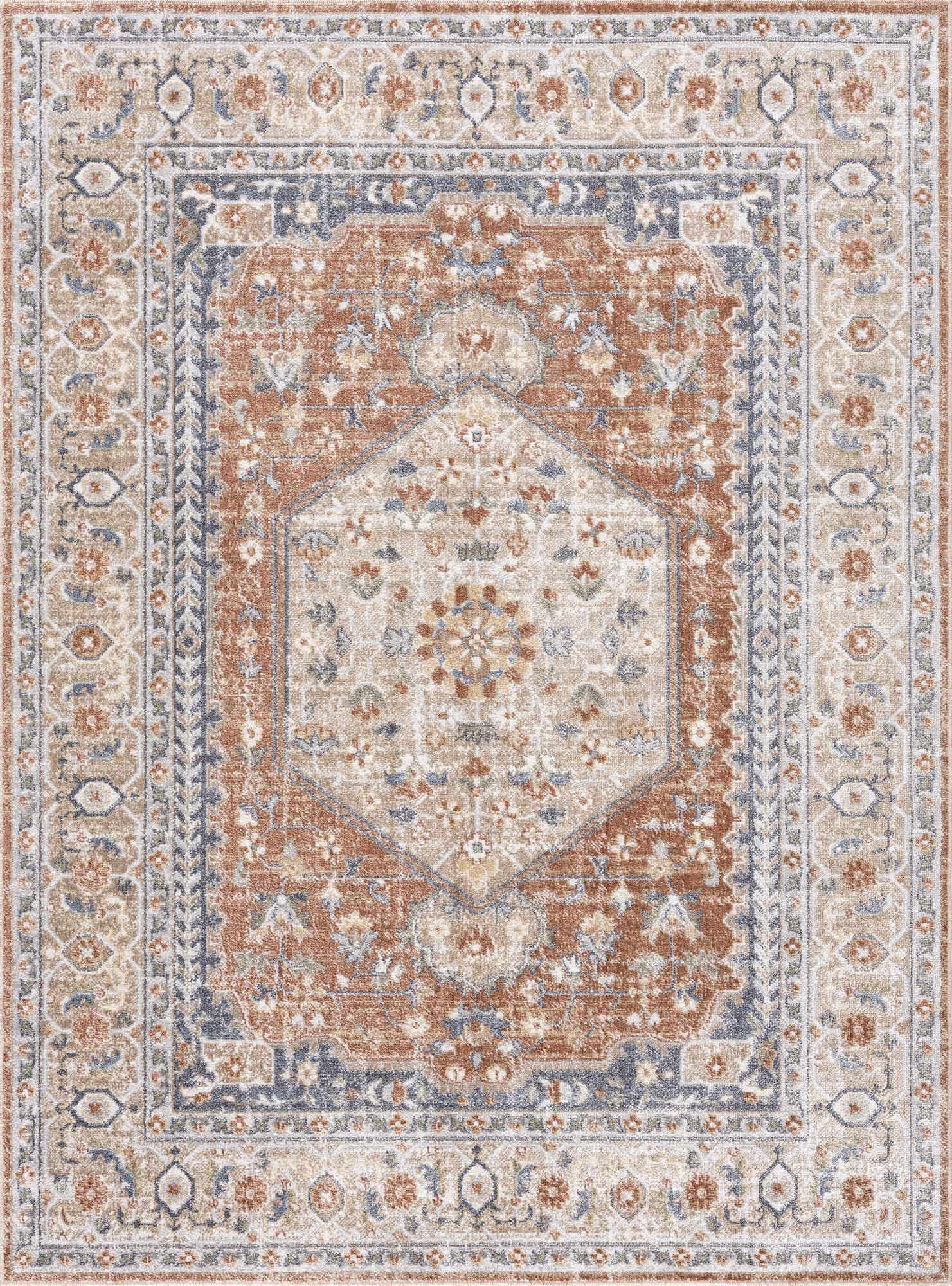 Gael Rust Boutique Washable Rug - Image 2