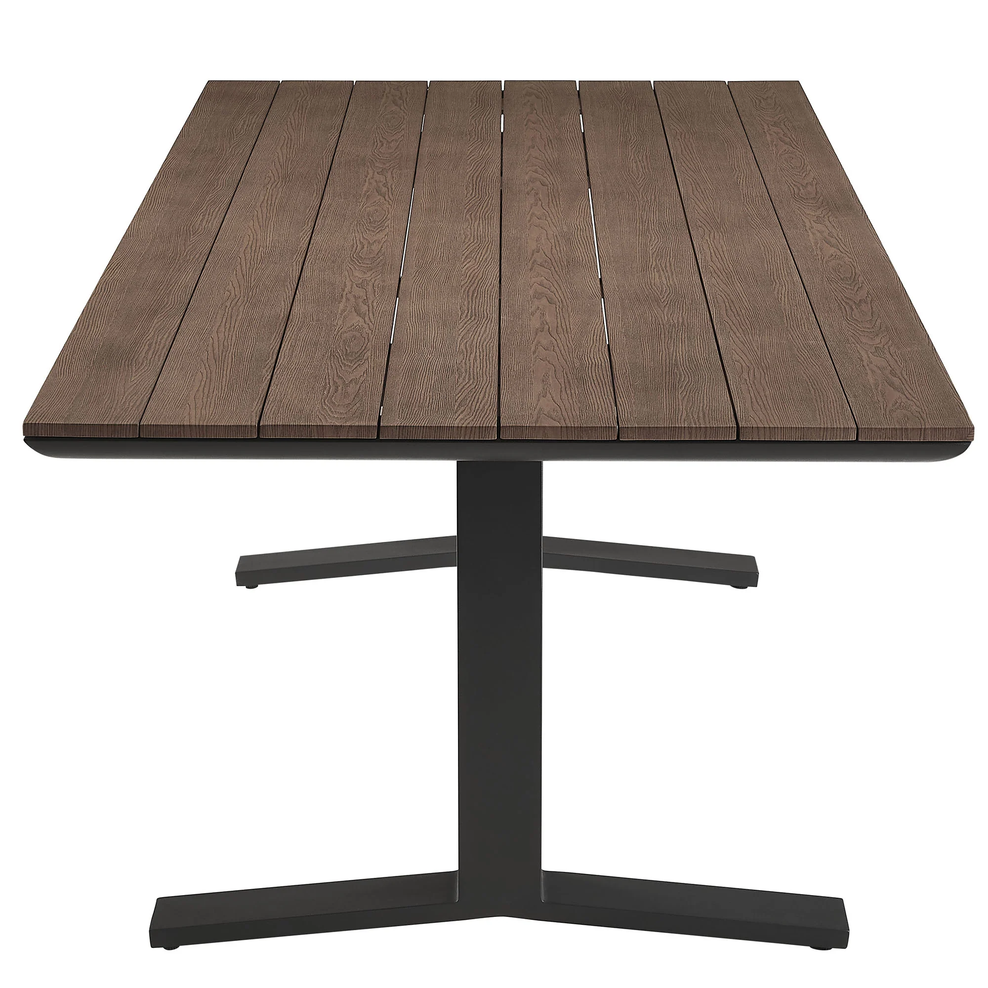 Gavelston 91" Outdoor Patio Aluminum Dining Table by Modway - Image 11