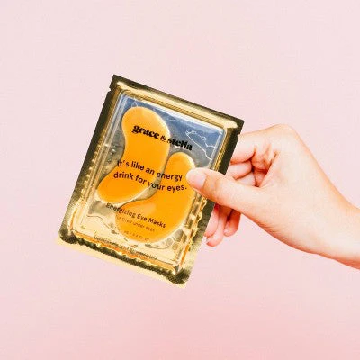 Grace & Stella Energizing Under Eye Mask Gold  24 Pair - Imperfect Box - Image 4