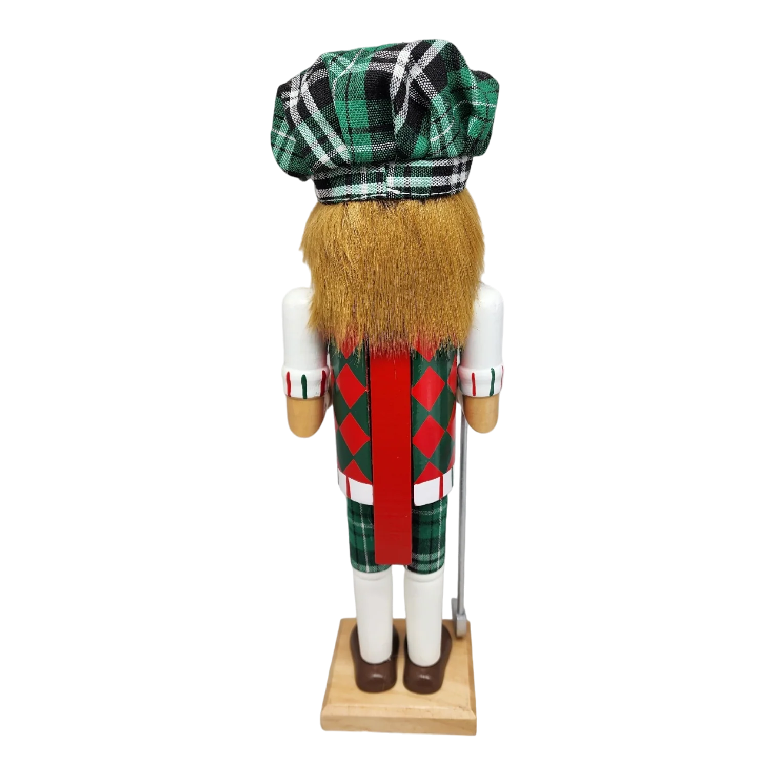 Green Plaid Golfer Nutcracker - Image 4
