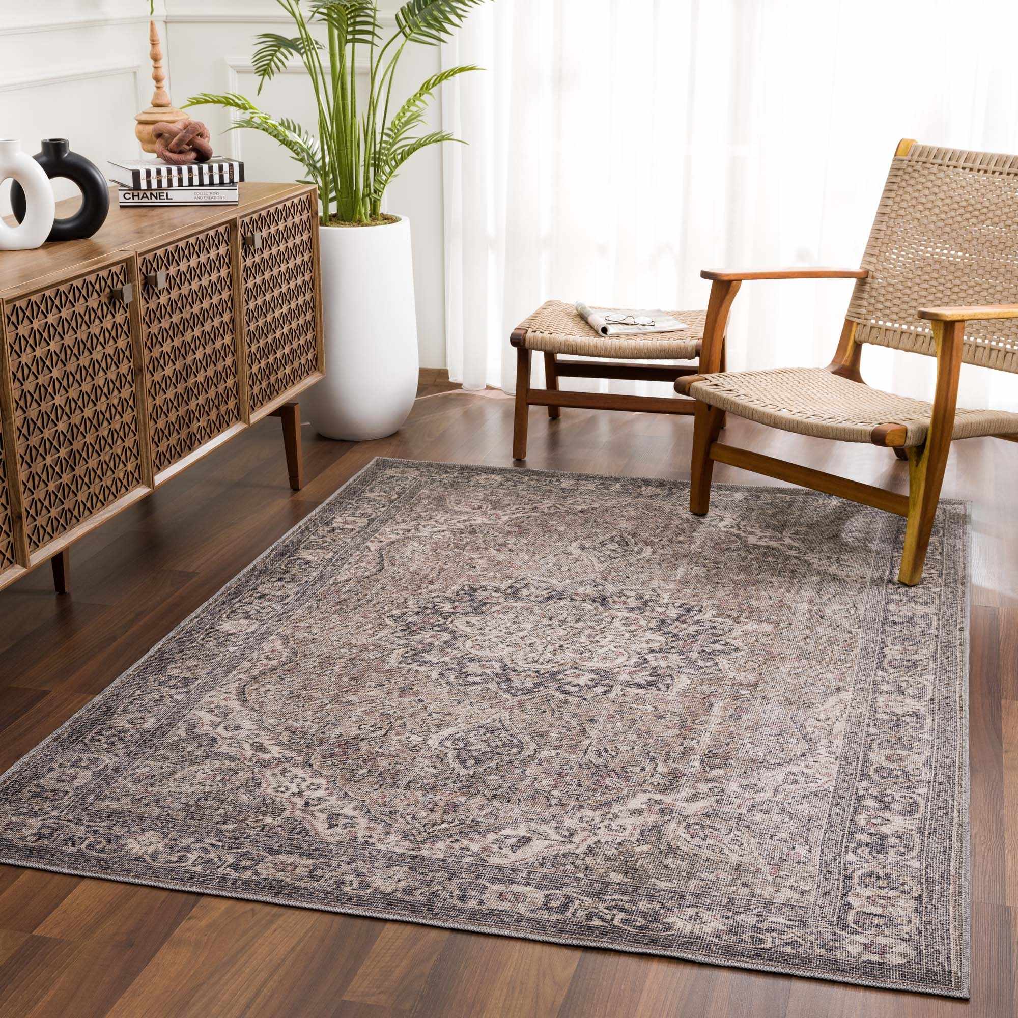 Greenpoint Dusty Blue Washable Rug - Image 12