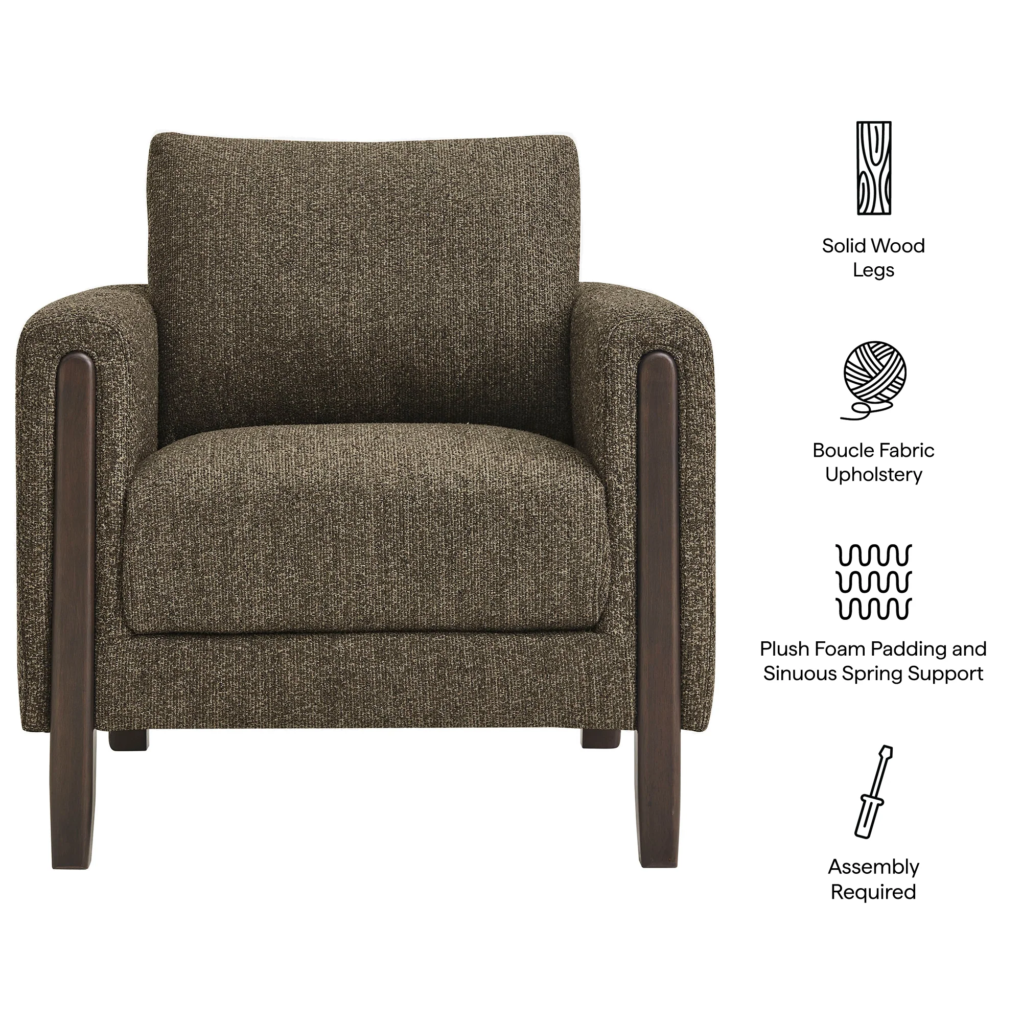 Hawken Boucle Fabric Accent Armchair by Modway - Image 17