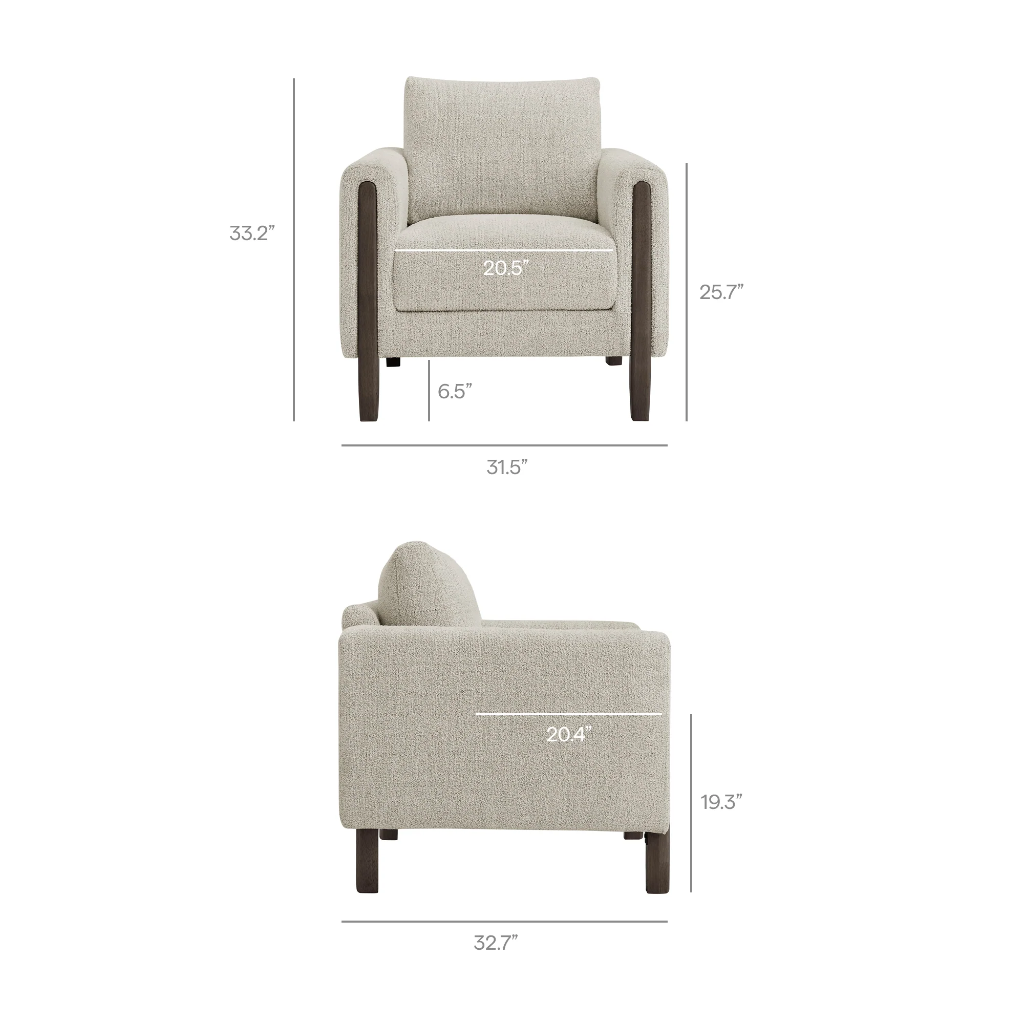 Hawken Boucle Fabric Accent Armchair by Modway - Image 18