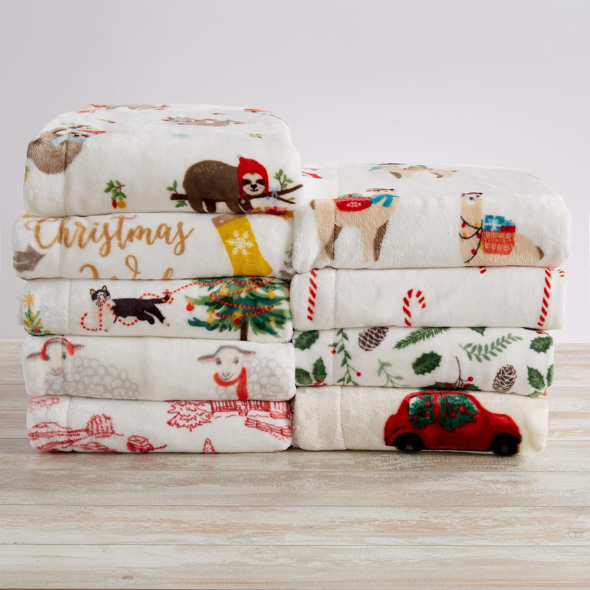 Holiday Sherpa Throw - Esmay Collection - Image 2