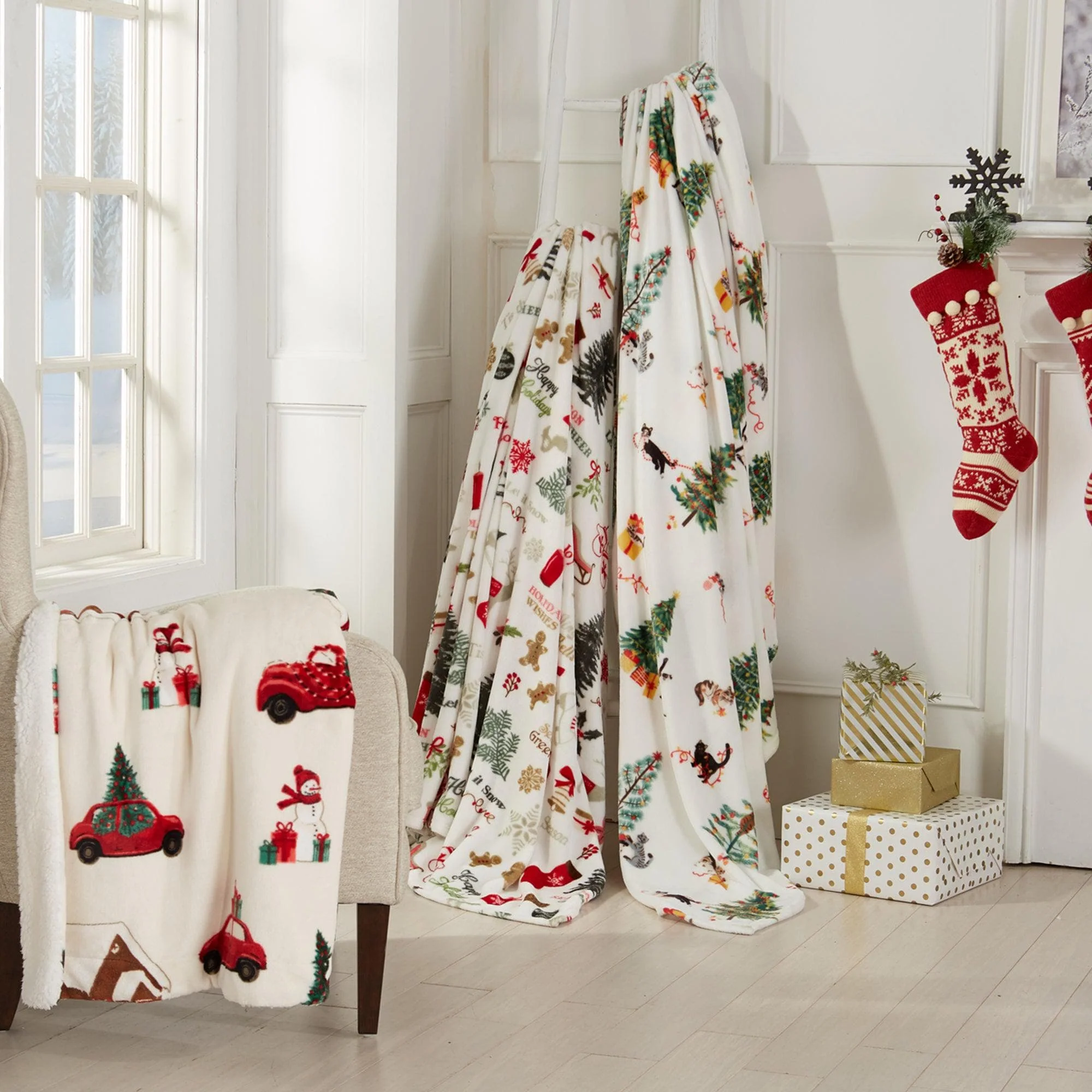 Holiday Sherpa Throw - Esmay Collection - Image 27