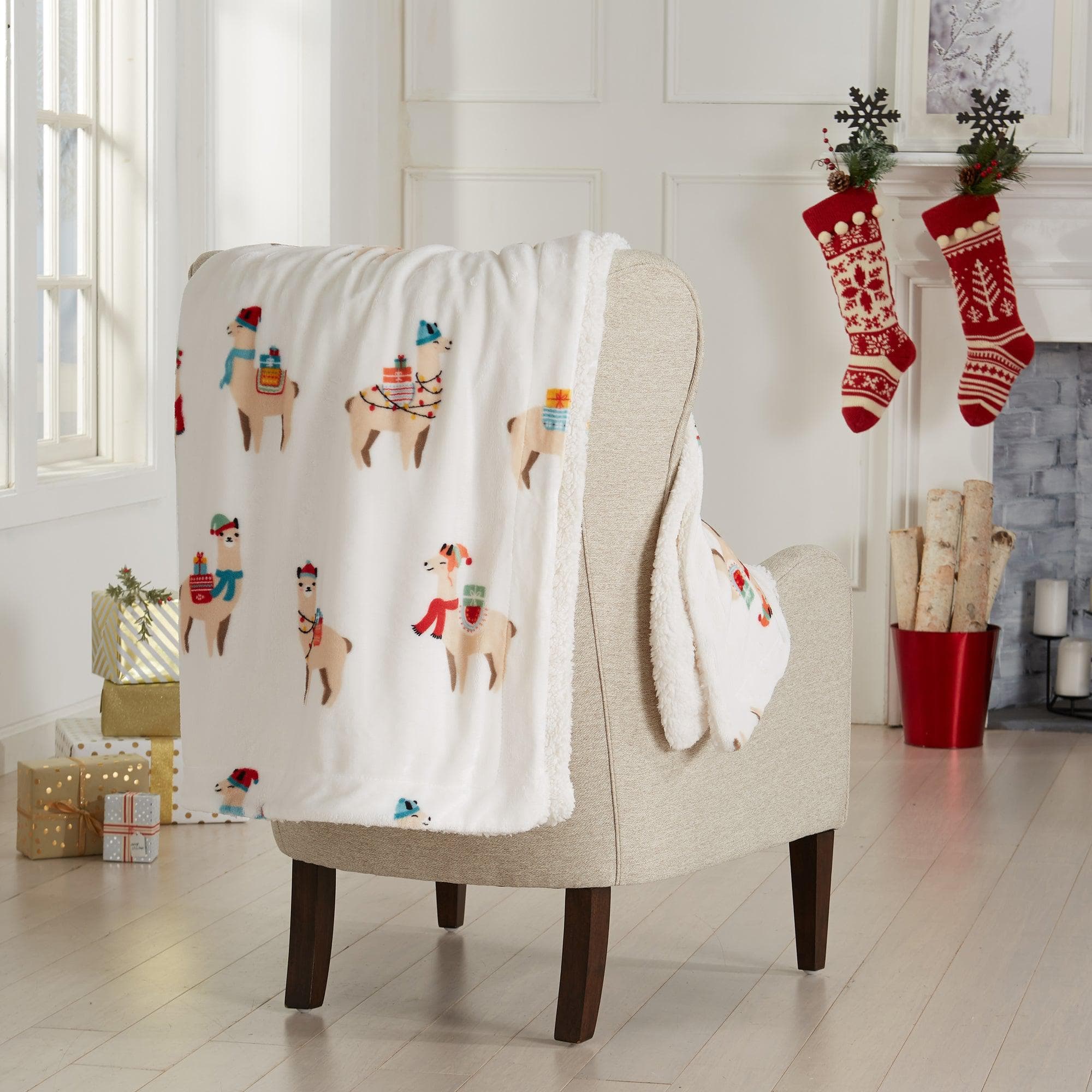 Holiday Sherpa Throw - Esmay Collection - Image 7