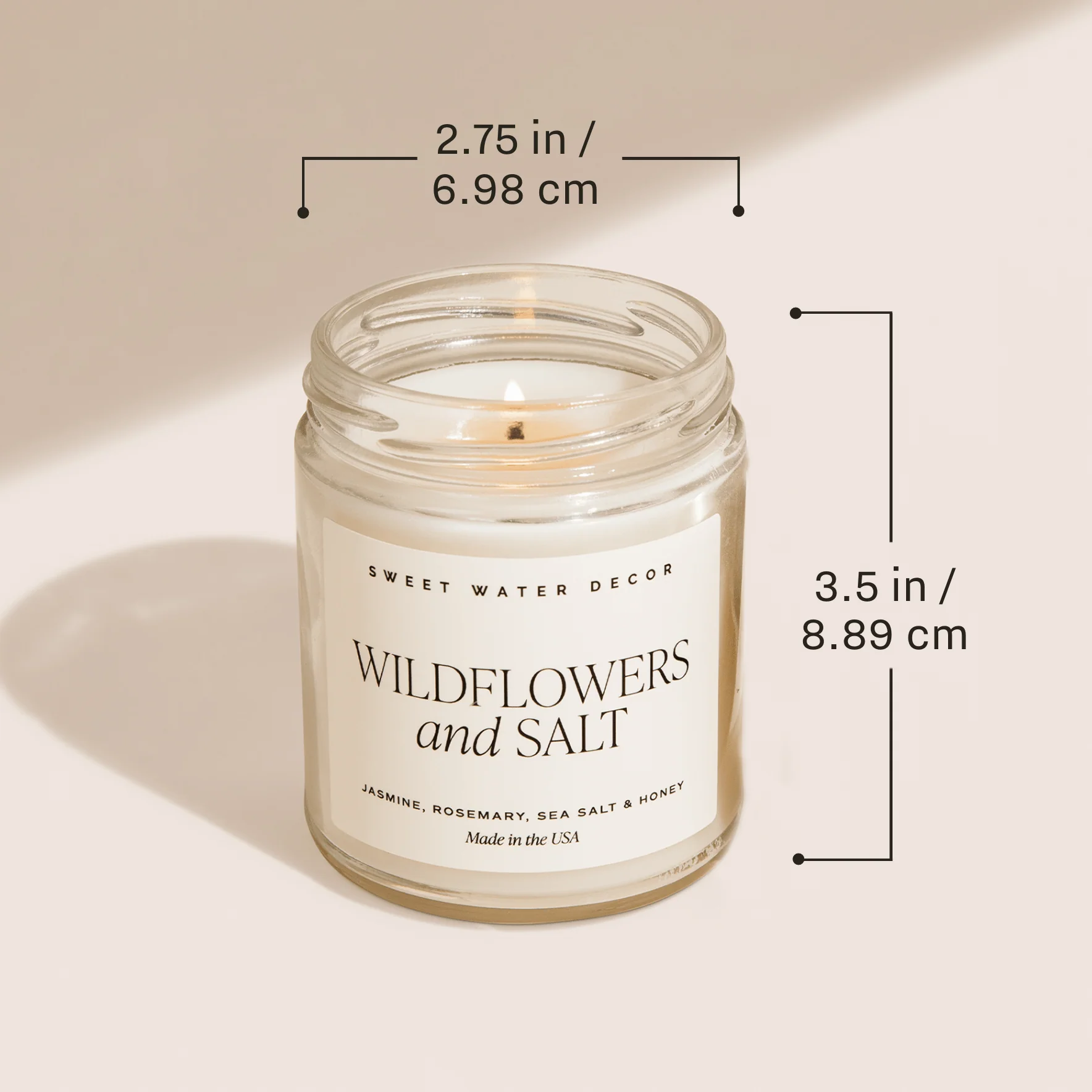 Island Air Soy Patterned Candle - Clear Jar - 9 oz - Image 5