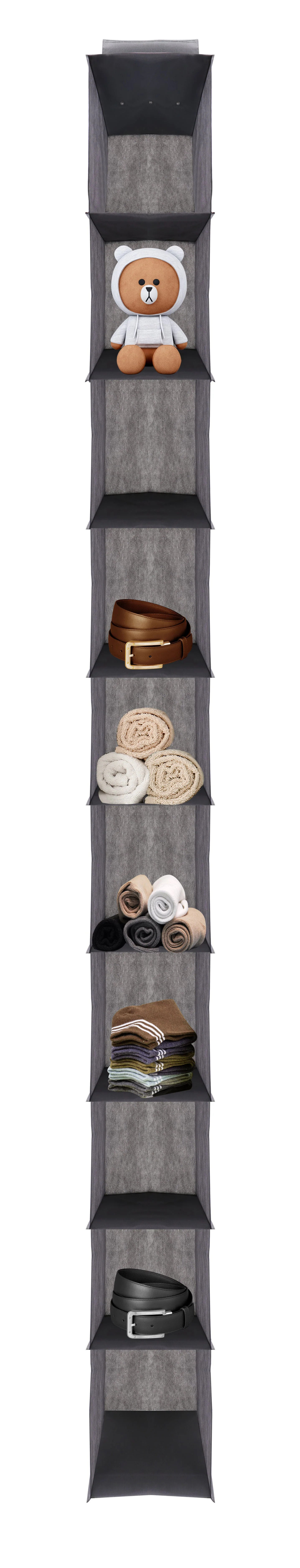 J&V TEXTILES Hanging Closet Organizer, 6-Shelf 10-Shelf Closet Hanging Storage Shelves - Image 7