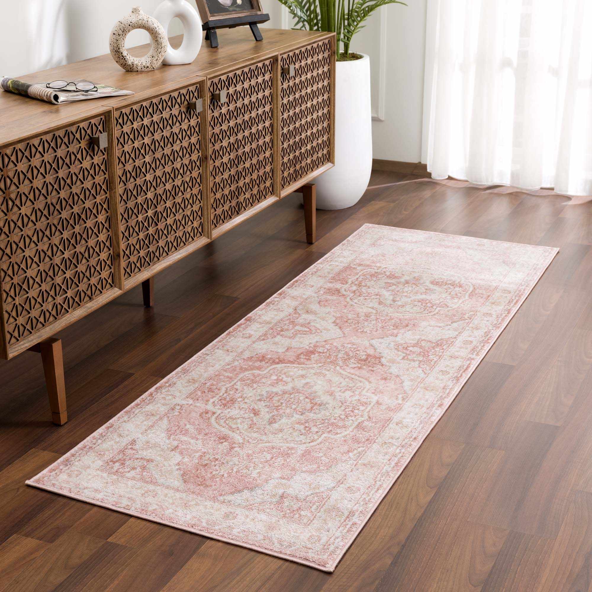 Kandos Blush & Light Pink Traditional Area Rug - Image 11