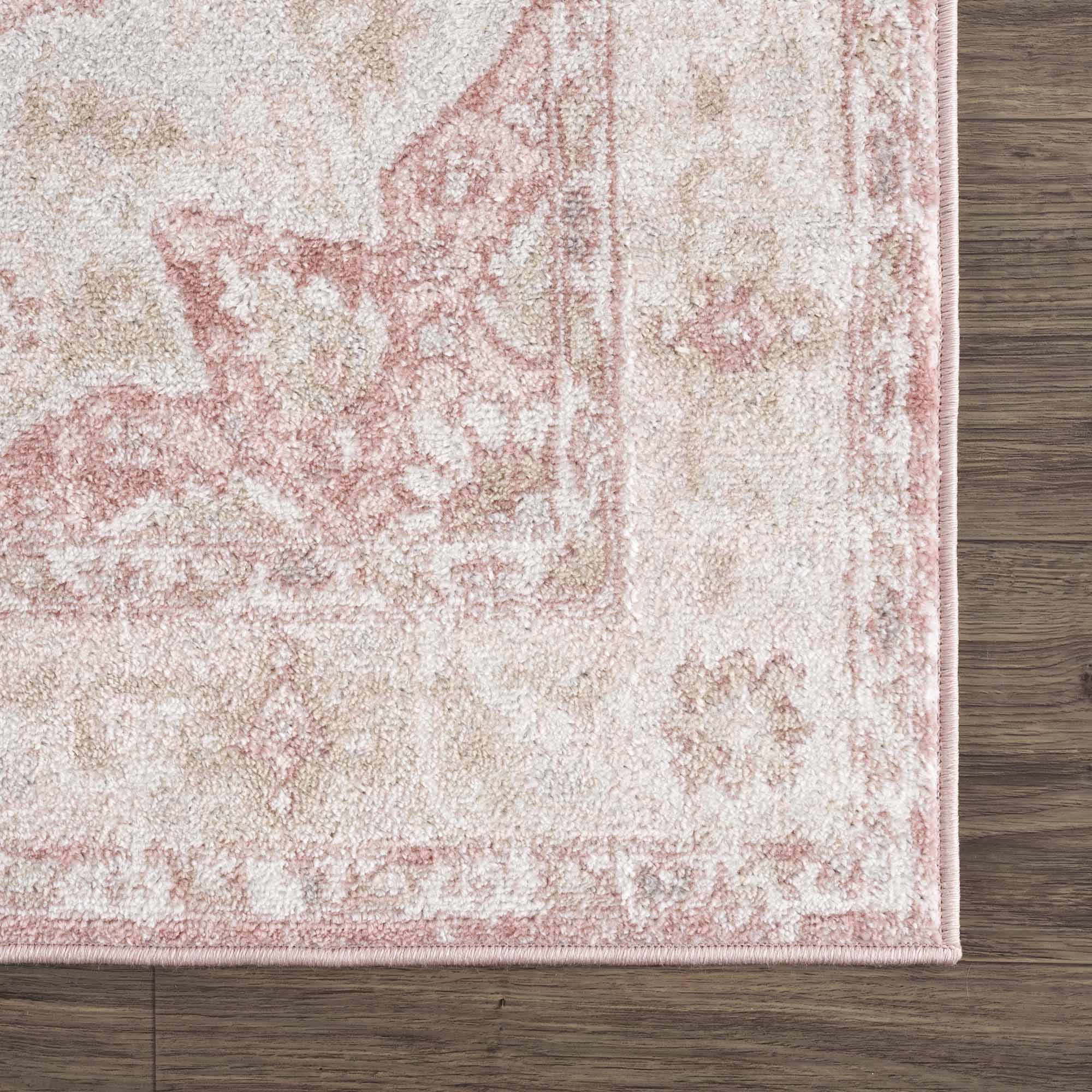 Kandos Blush & Light Pink Traditional Area Rug - Image 5