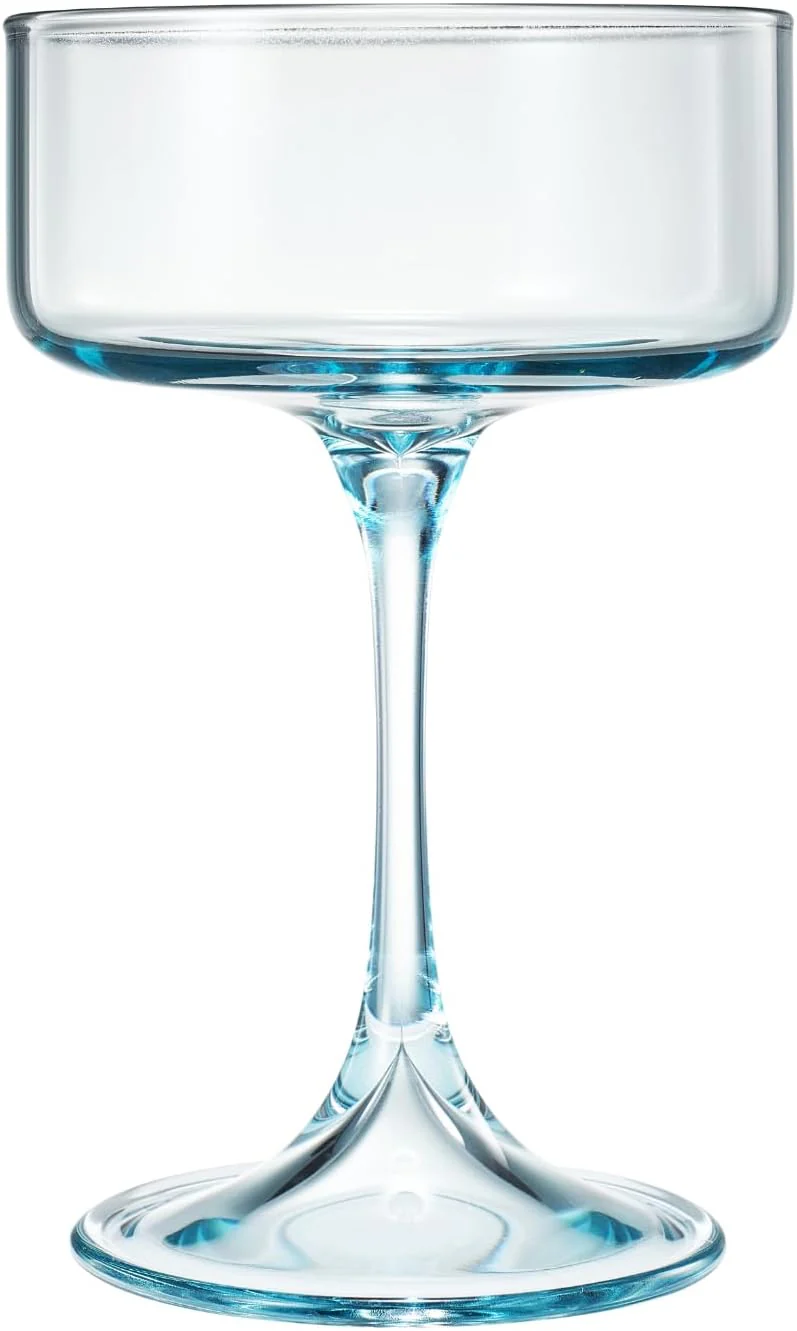 Khen Champagne Coupes Morgan Set Vibrant Stemware Drinkware for Parties - Set of 4 Multicolor - Image 7