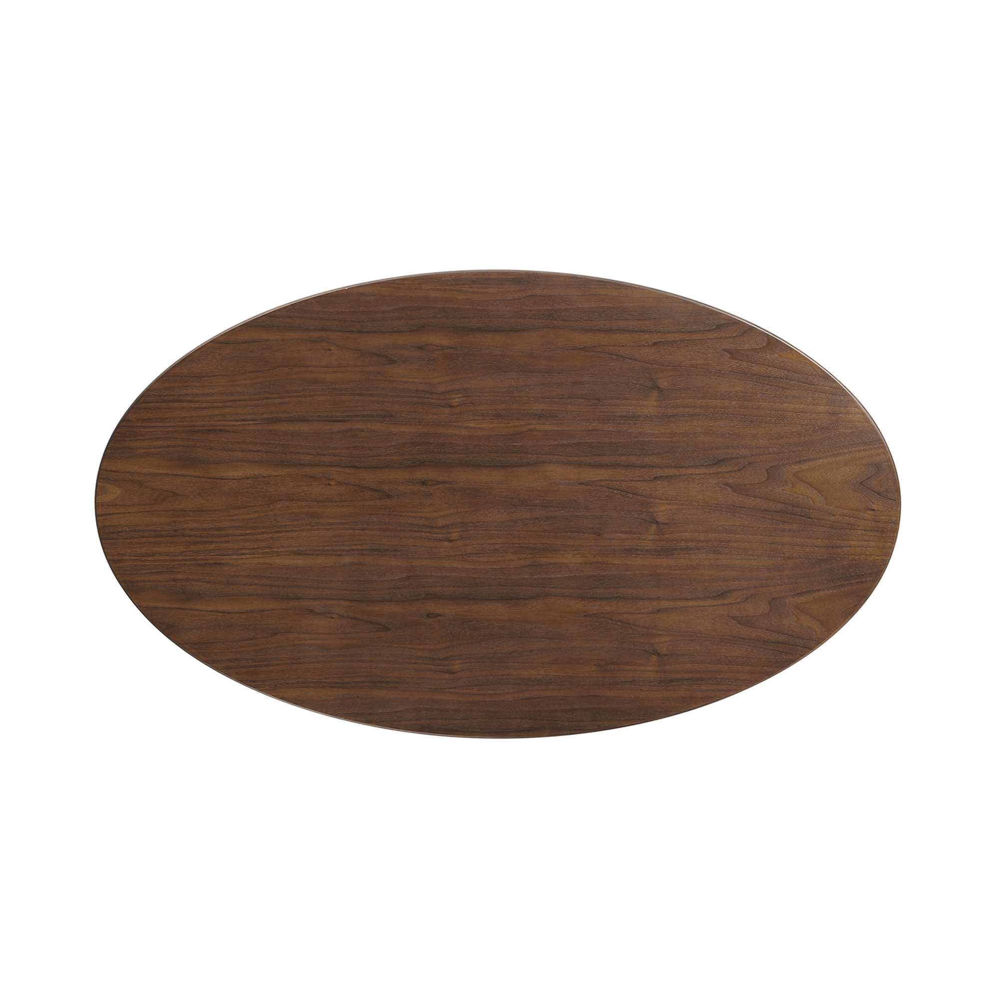 Lippa 48" Oval Wood Coffee Table by Modway - Image 4