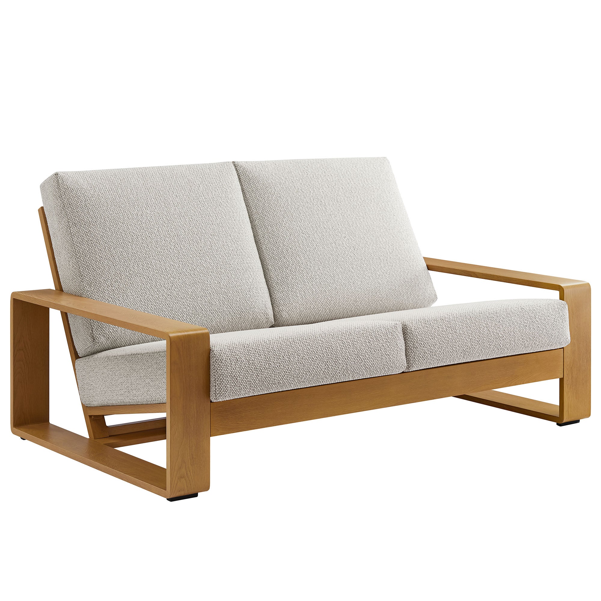Lirienne Outdoor Patio Aluminum Faux Wood Loveseat by Modway - Image 14