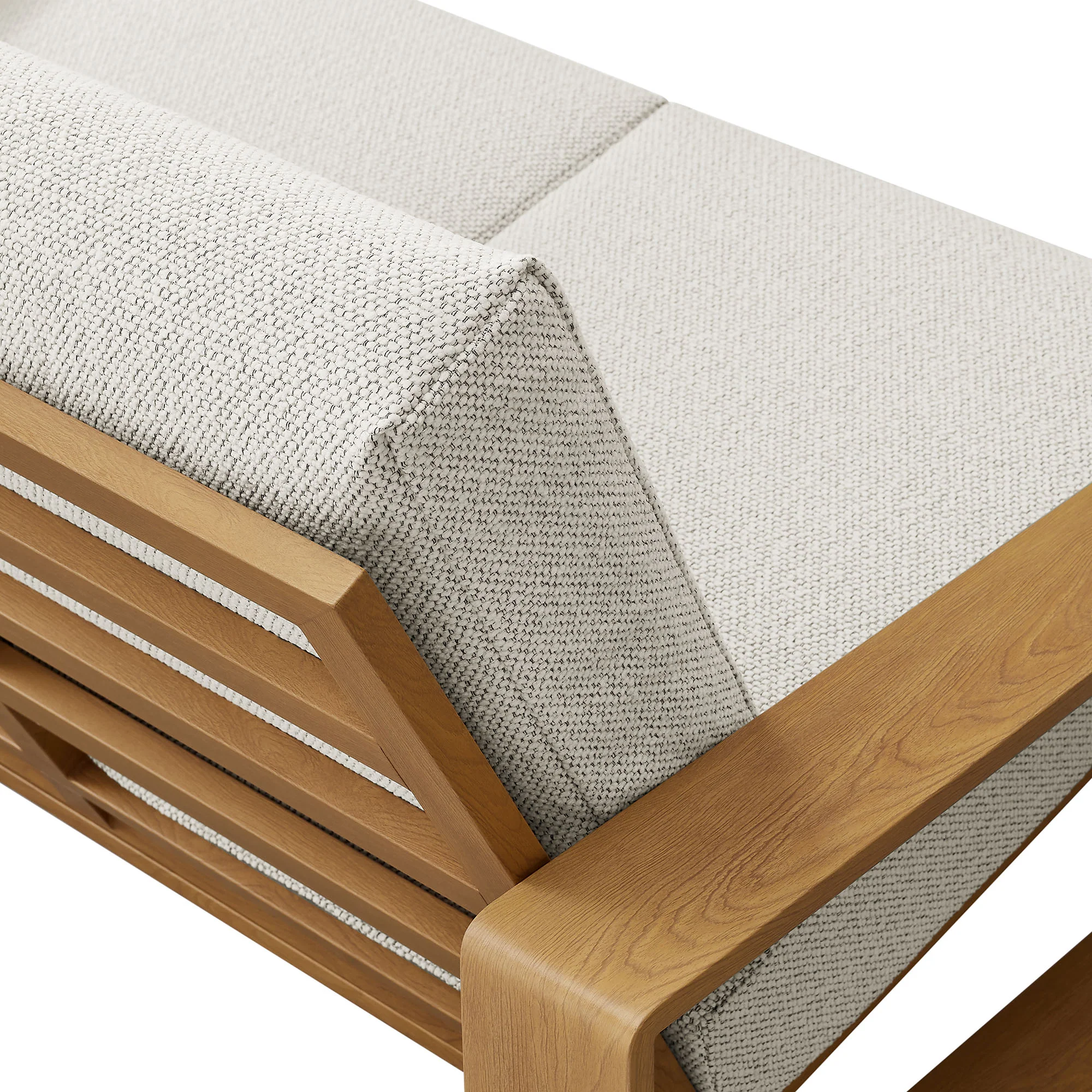 Lirienne Outdoor Patio Aluminum Faux Wood Loveseat by Modway - Image 8