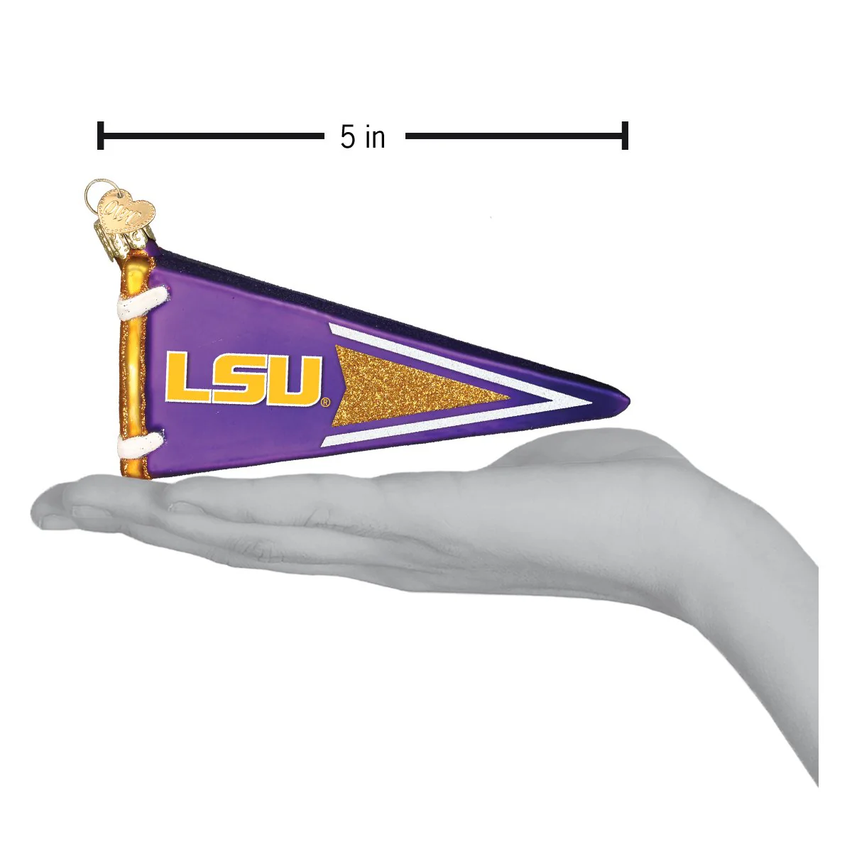 LSU Pennant Ornament - Image 4