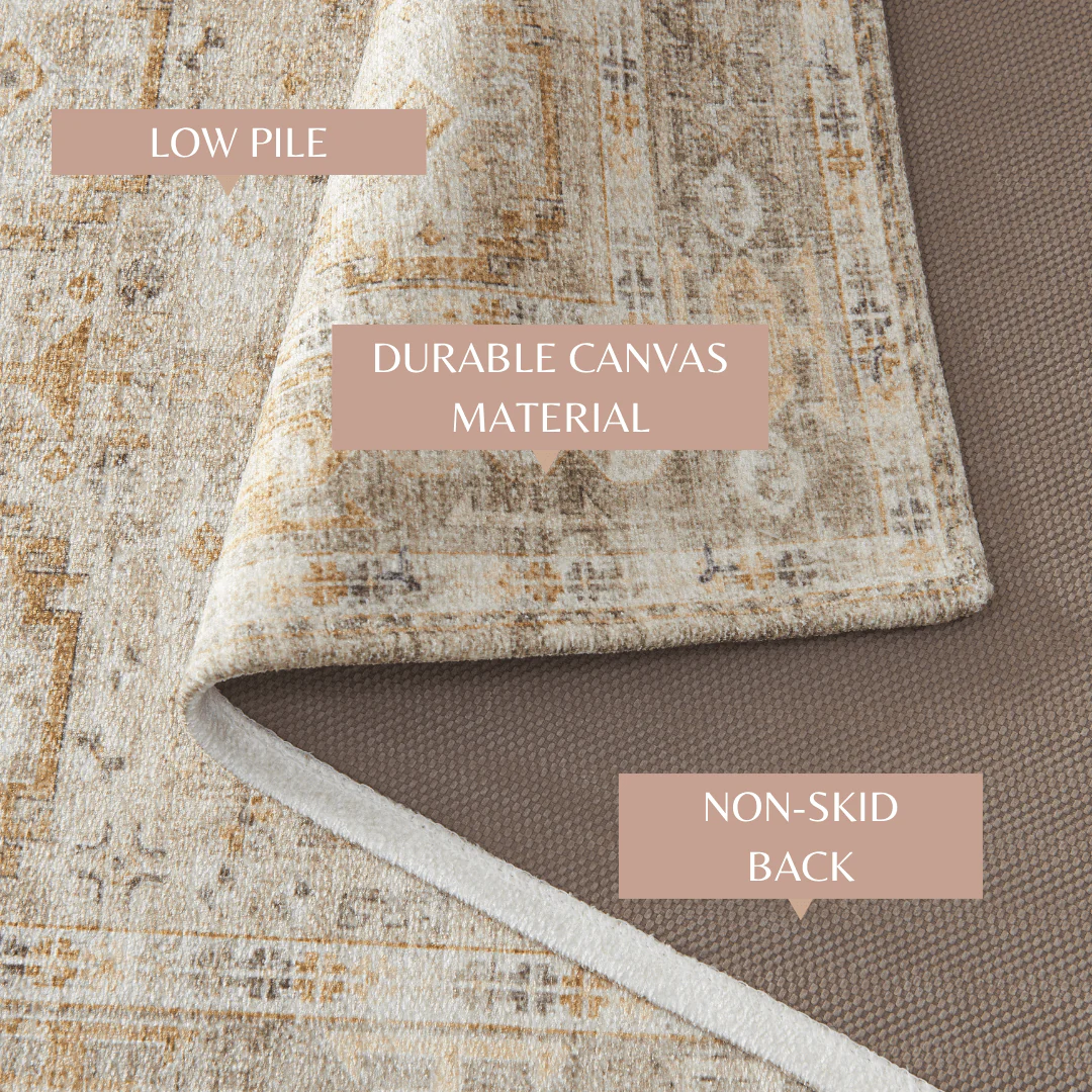 Medallion Machine Washable Accent Runner 24 x 7 - Nava Collection - Image 9