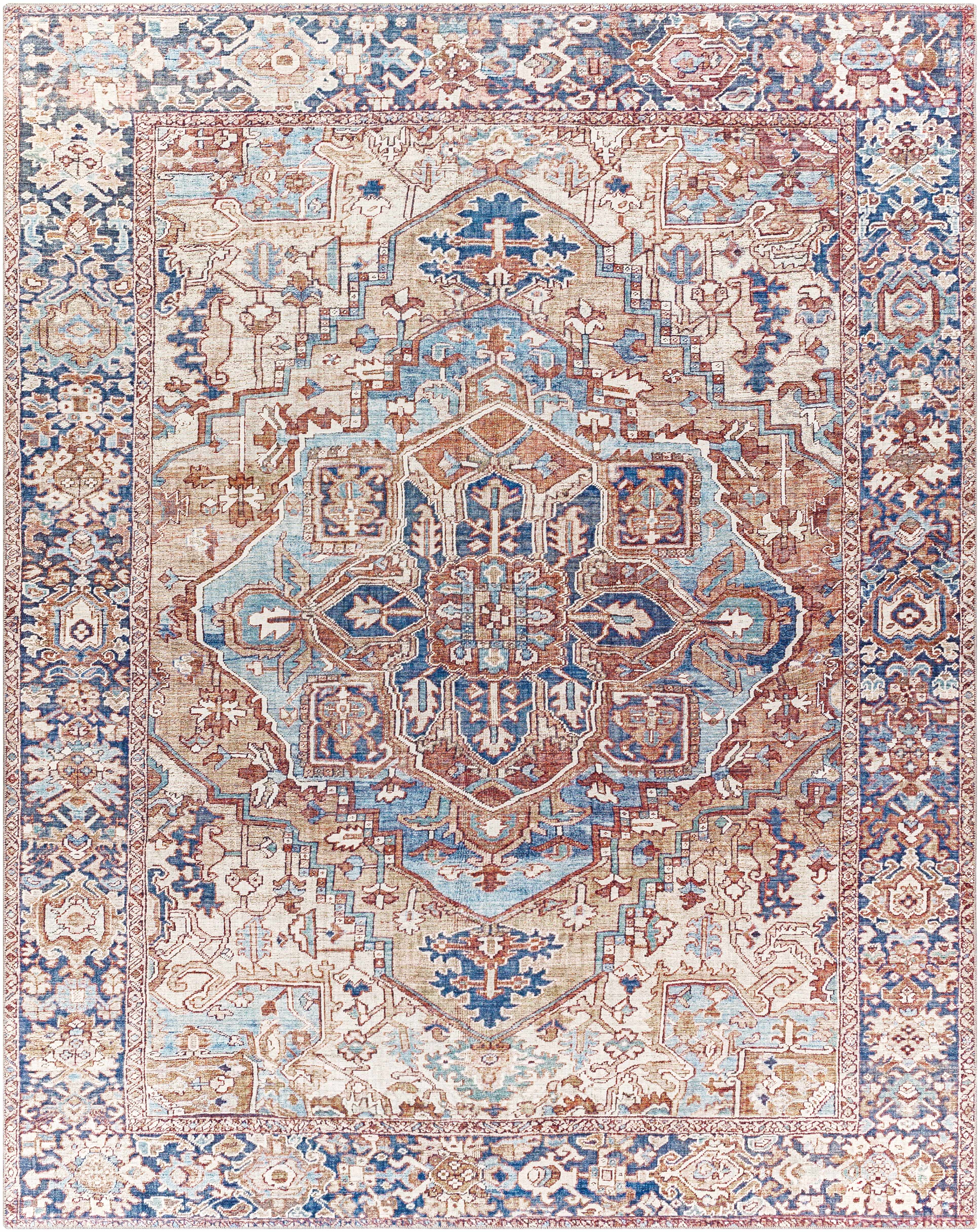 Neyland Iris Olive & Brown Area Rug 2360 - Image 2