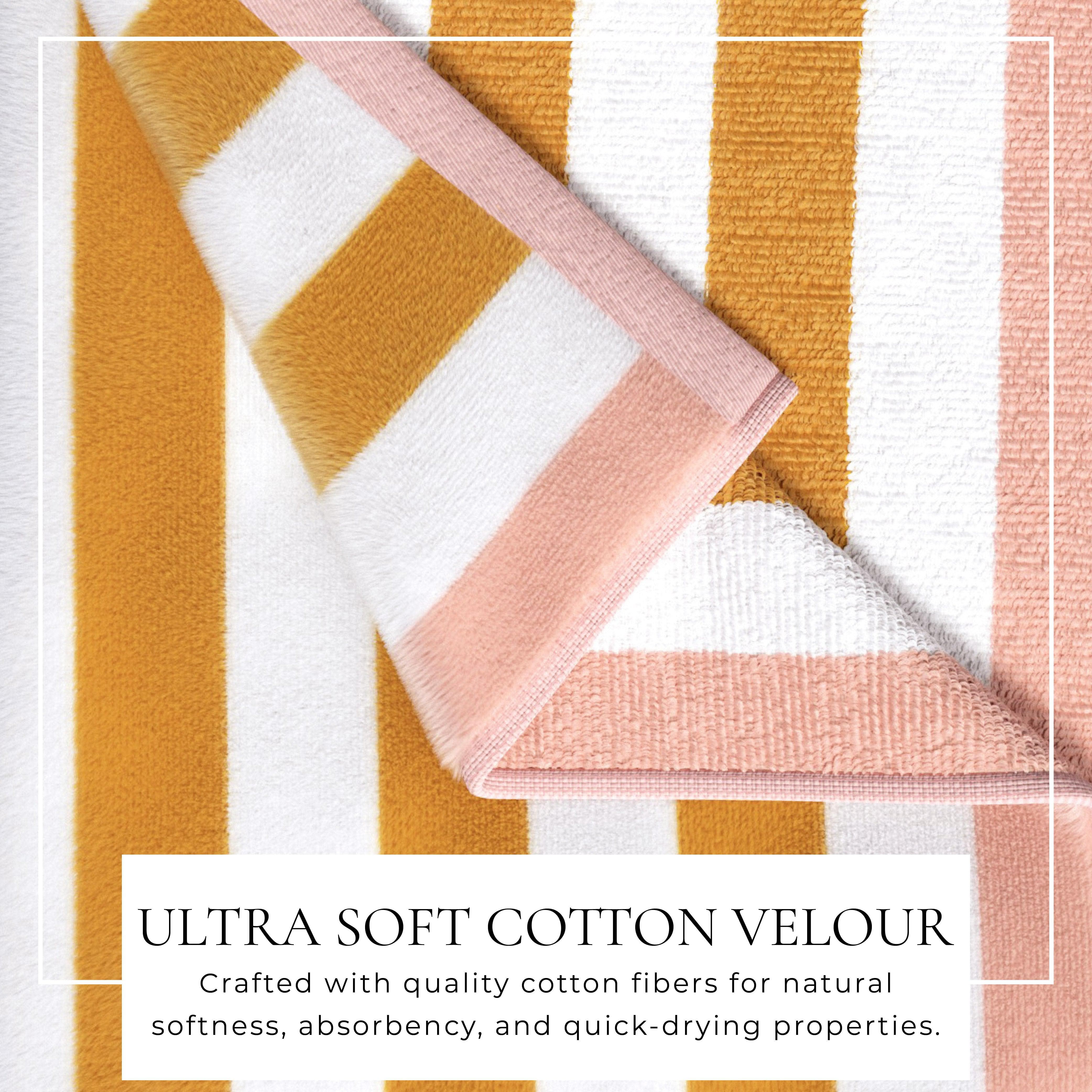 Oversized Striped Border Cabana Beach Towels - Santa Cruz - Image 14