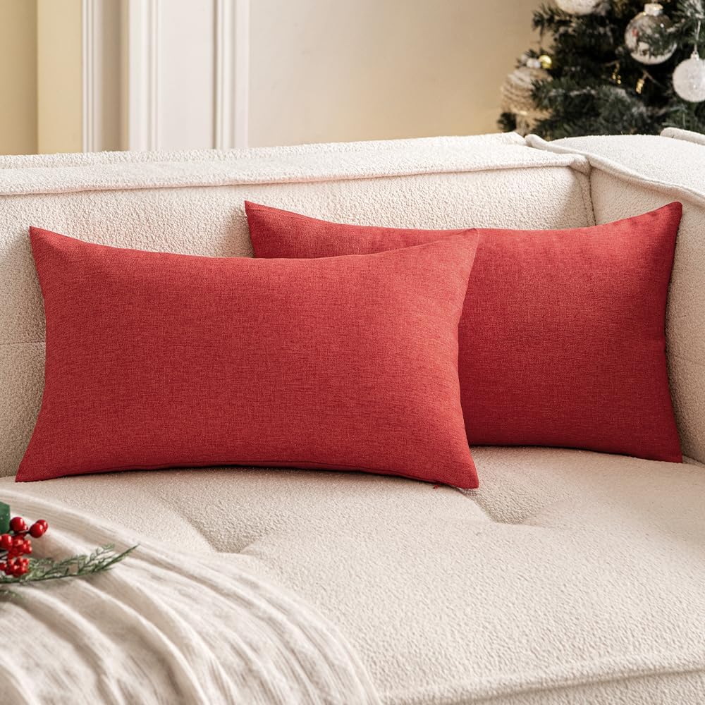 Pack of 1 Solid Color Outdoor Waterproof Throw Pillow Square 18"x18" or Rectangle 12"x20" - Image 2