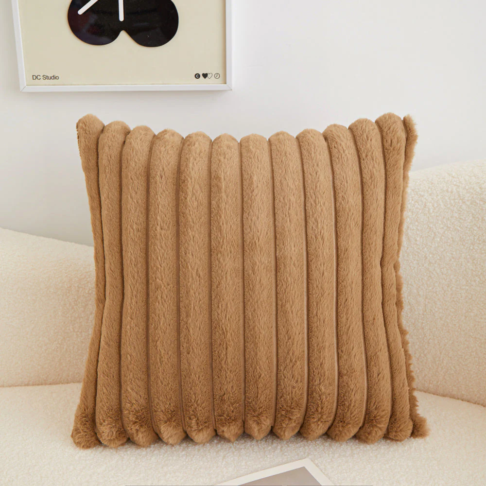 Pack of 2 Polyester Blend Square Throw Pillows & 450g Insert reversible sides, removable cover size 18x18 inch - Image 6