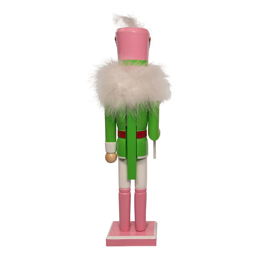 Pastel Soldier Nutcracker - 15 Inch - Green - Image 3