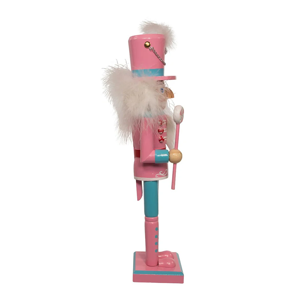 Pastel Soldier Nutcracker - 15 Inch - Pink - Image 2