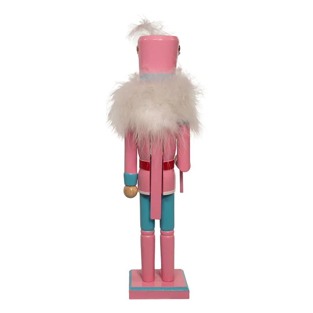Pastel Soldier Nutcracker - 15 Inch - Pink - Image 3