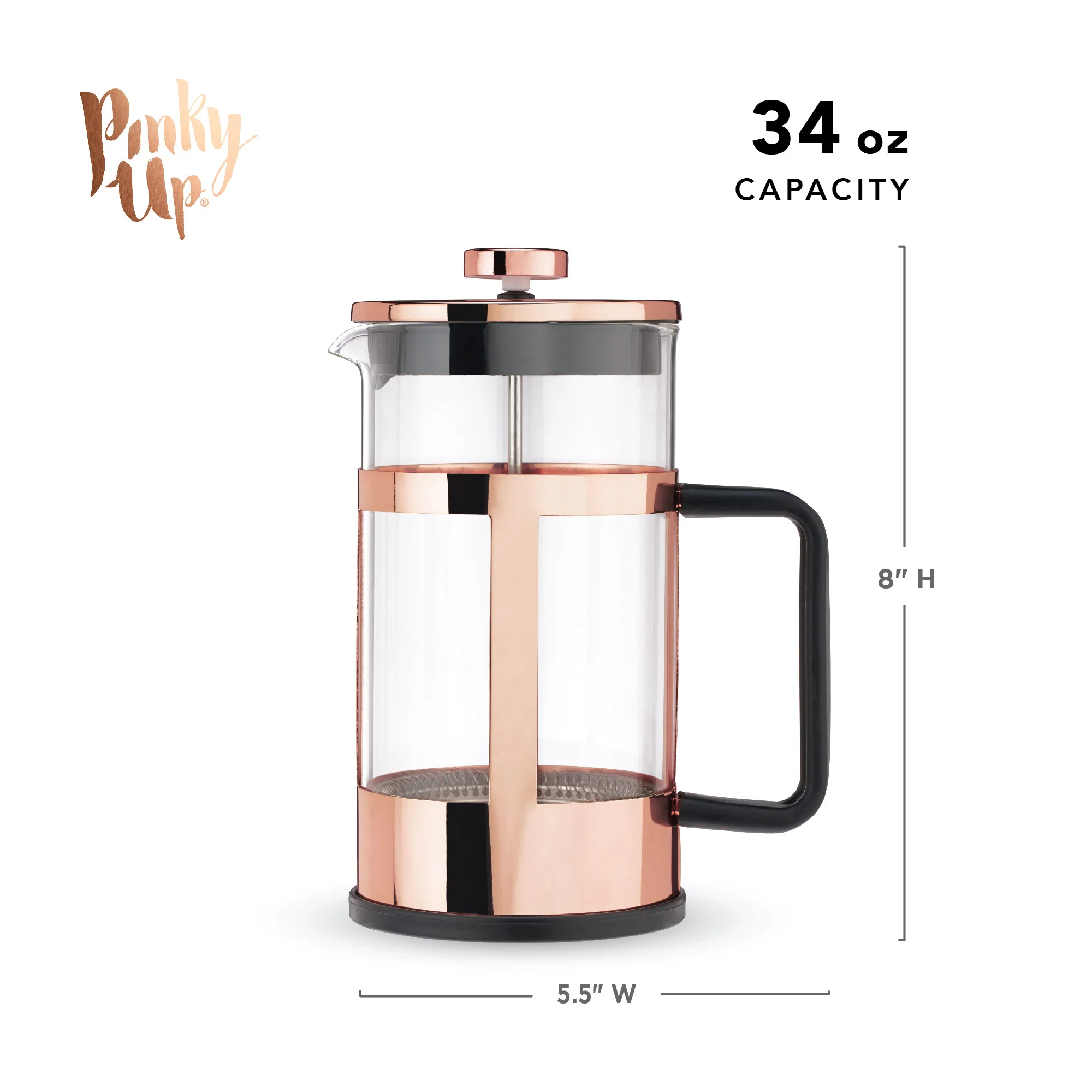 Piper™ rose gold press pot - Image 5