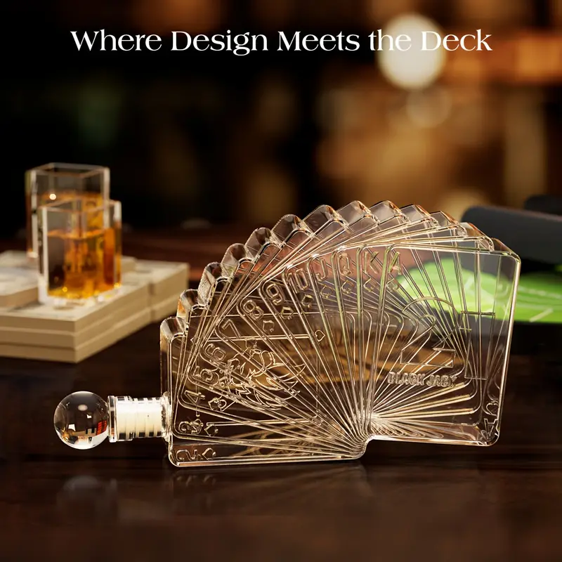Poker Night Whiskey Decanter Set - Image 3